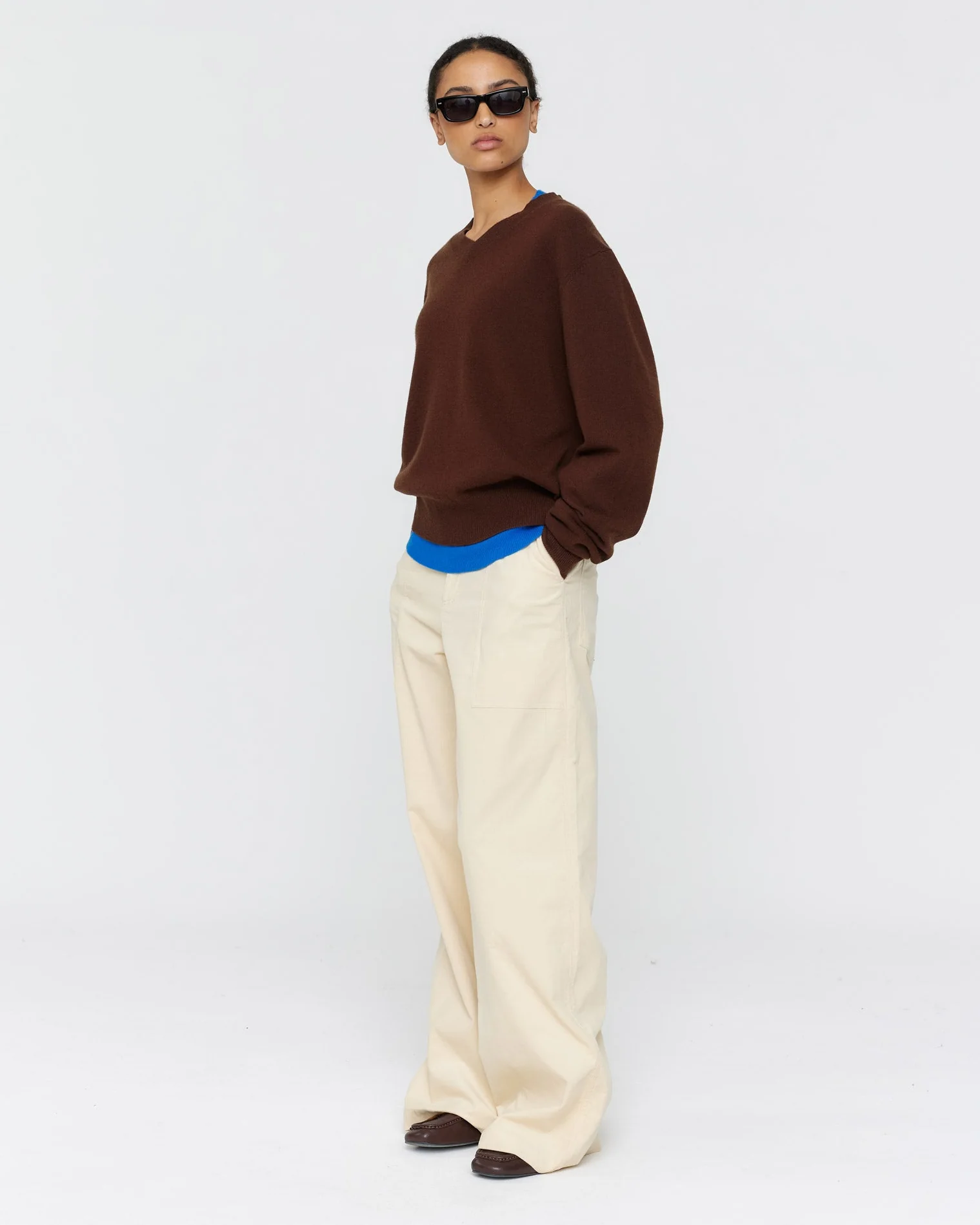 Amina Wool Jumper - Brown - Image 2