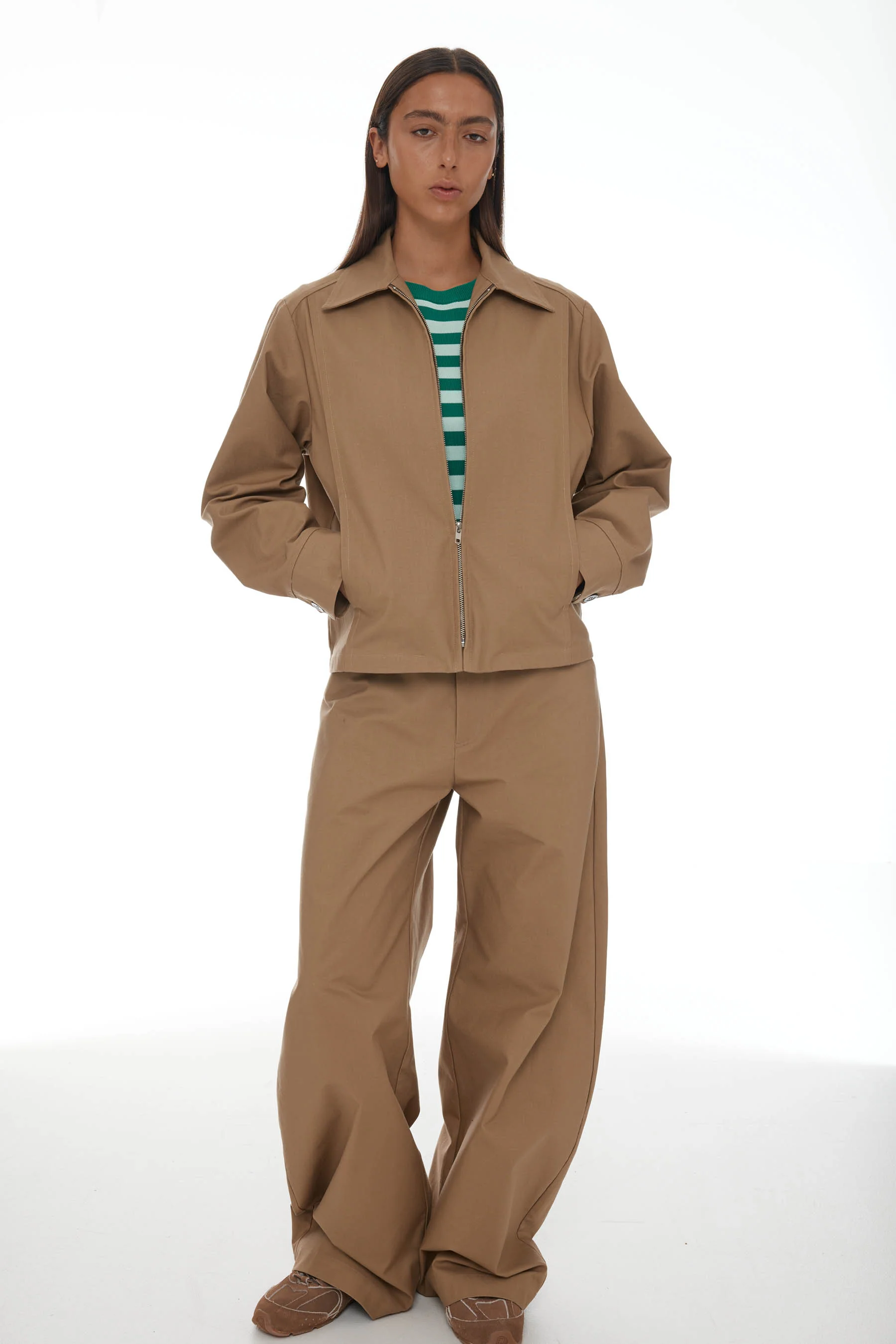 Baggy Halys Jeans - Tan - Image 3