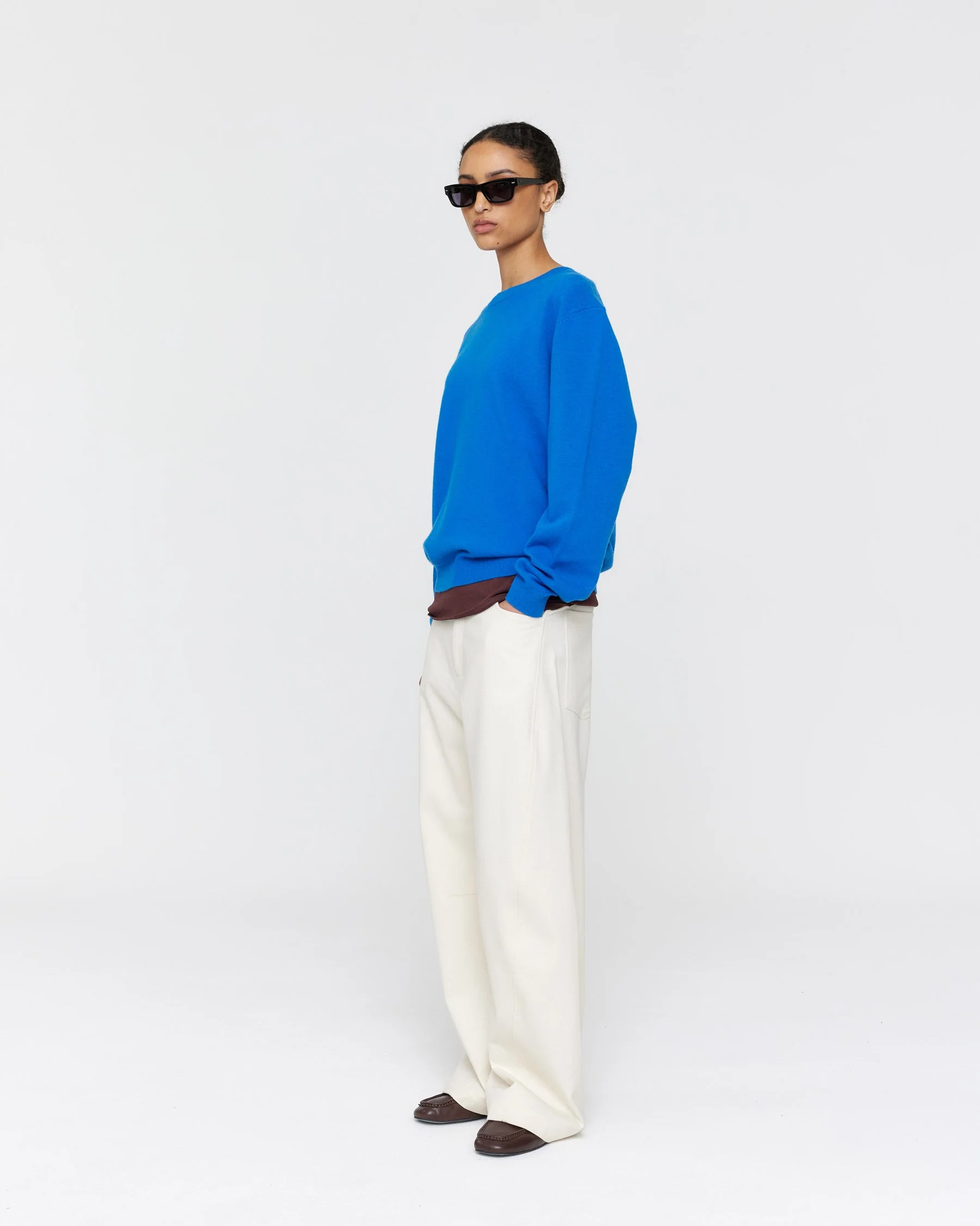 Fils Merino Jumper - Cobalt - Image 4