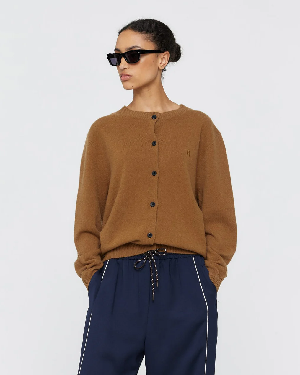 Freddy Merino Cardigan - Tobacco