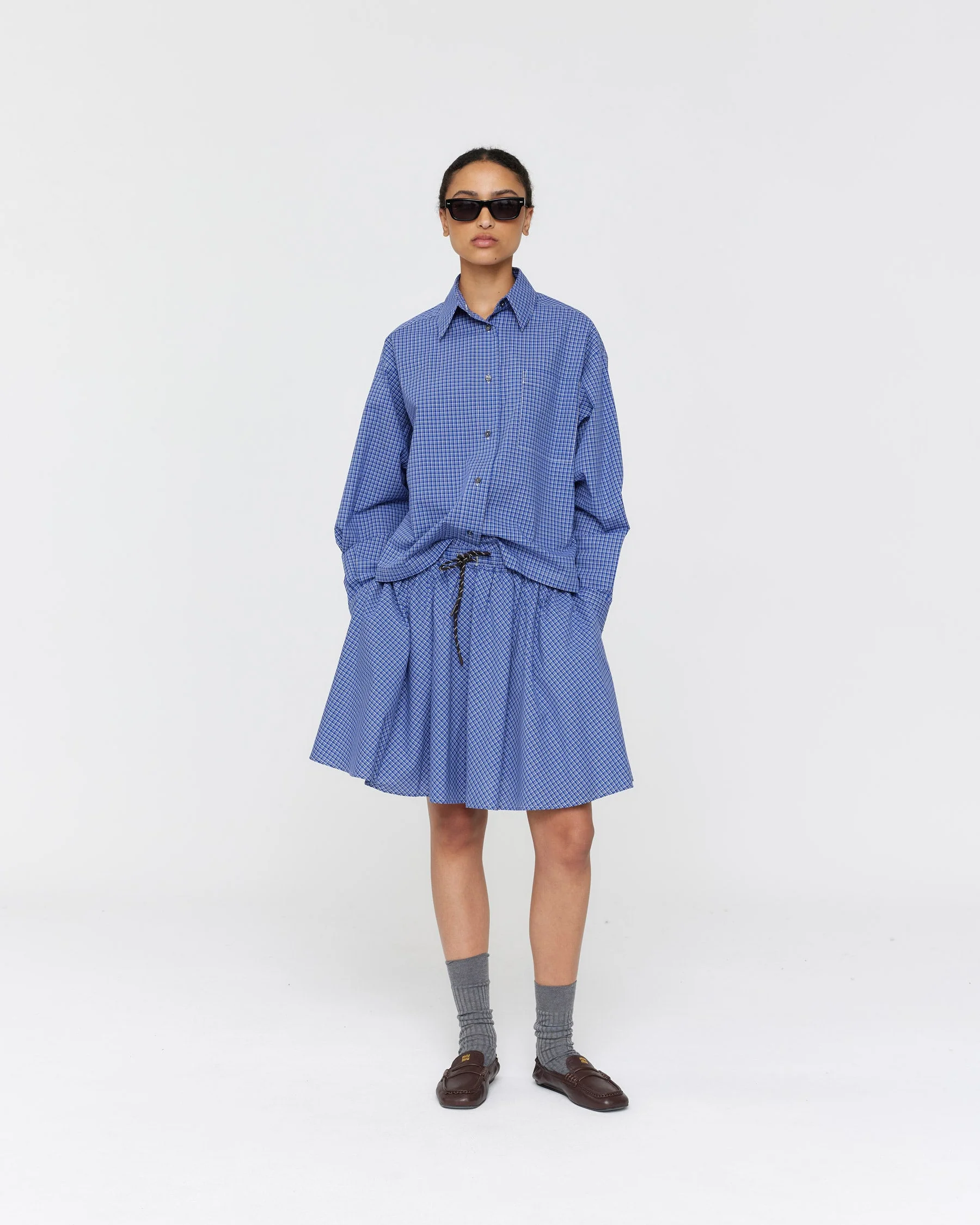Machac Skirt - Blue Check - Image 2