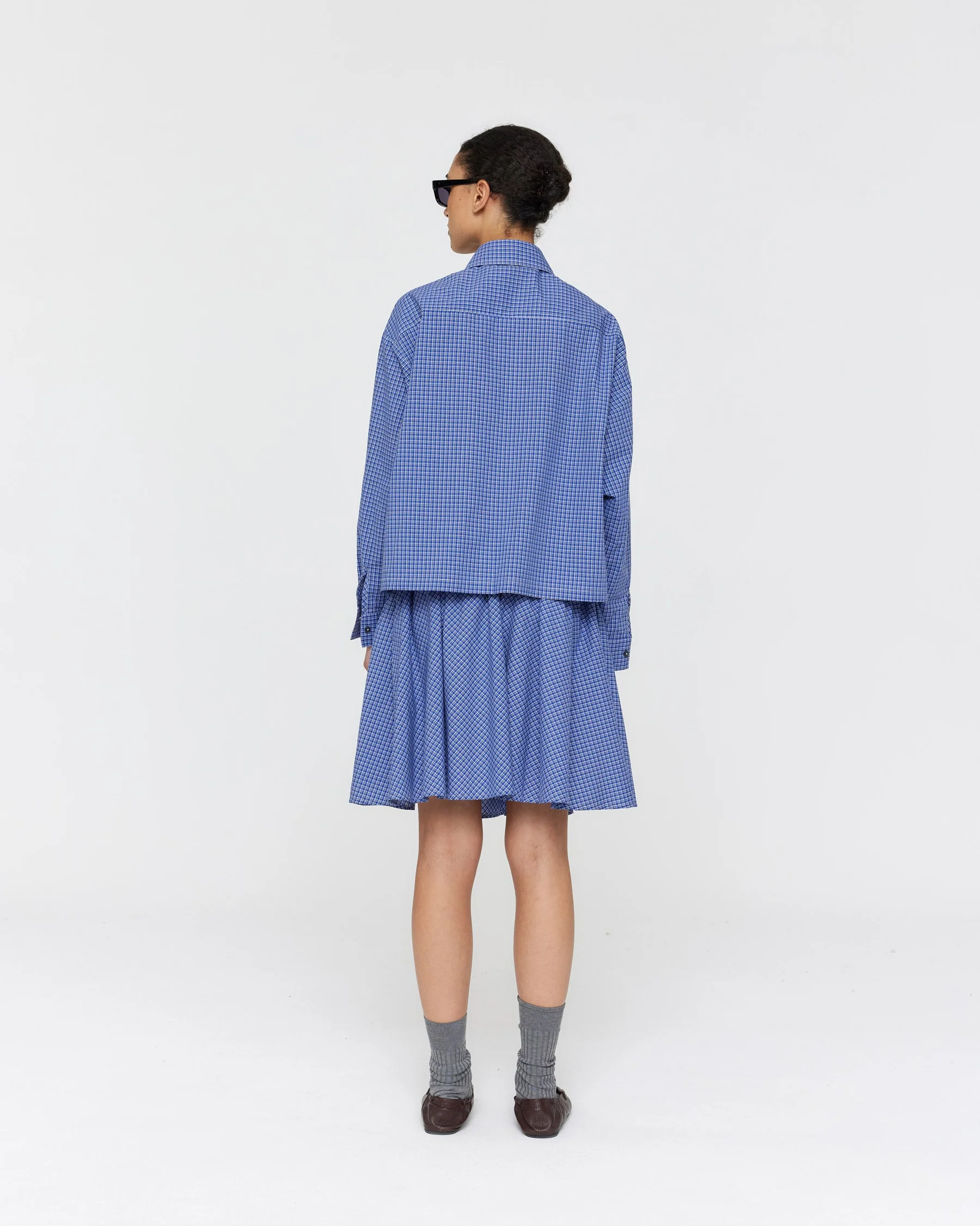 Machac Skirt - Blue Check - Image 4