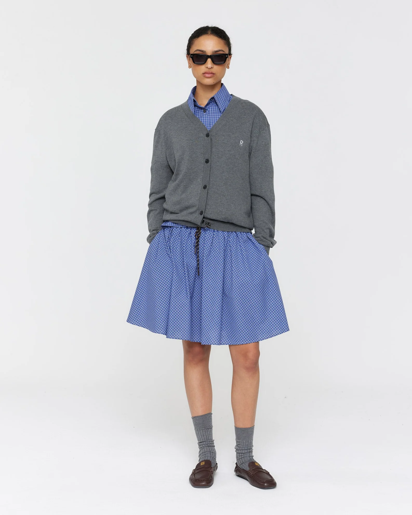Machac Skirt - Blue Check - Image 5