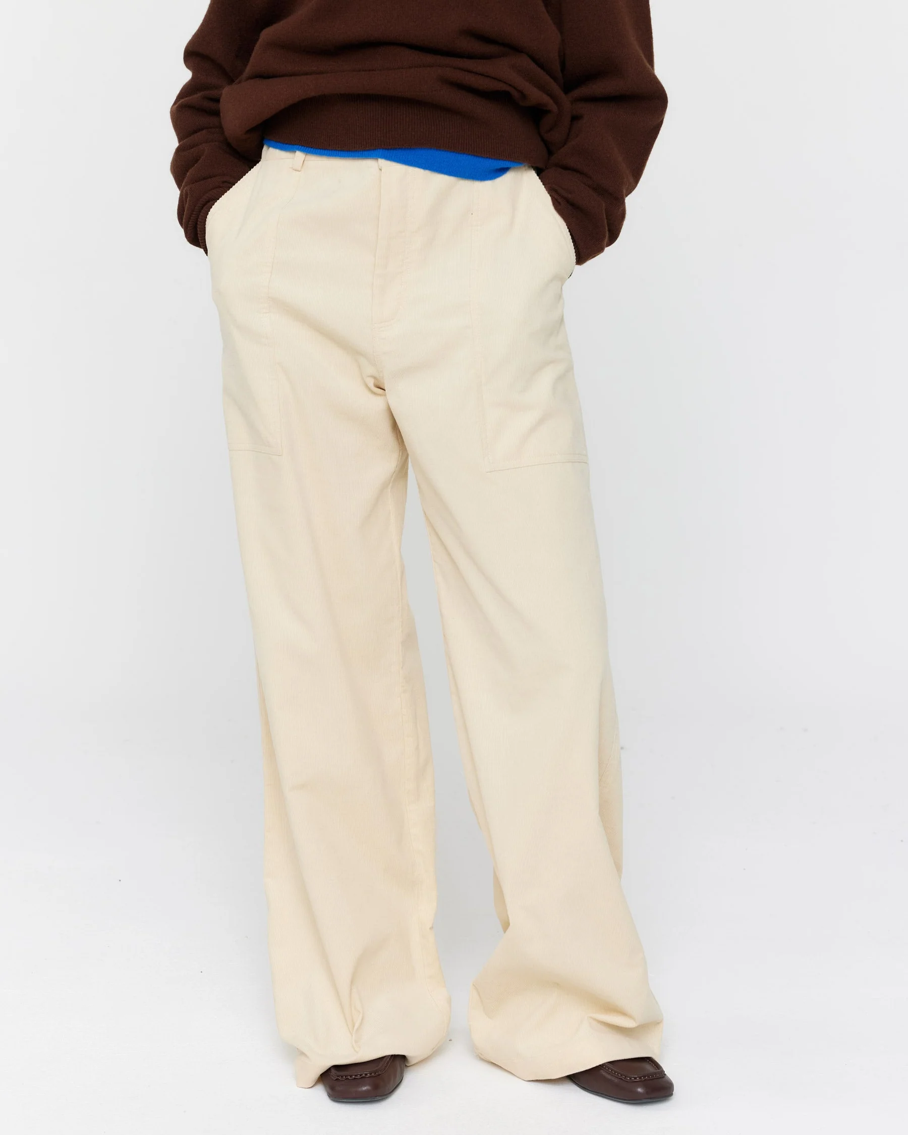 Monte Cord Jeans - Cream