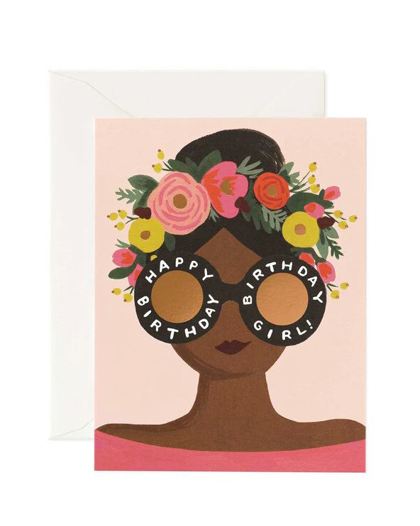 Card - Flower Crown Birthday Girl