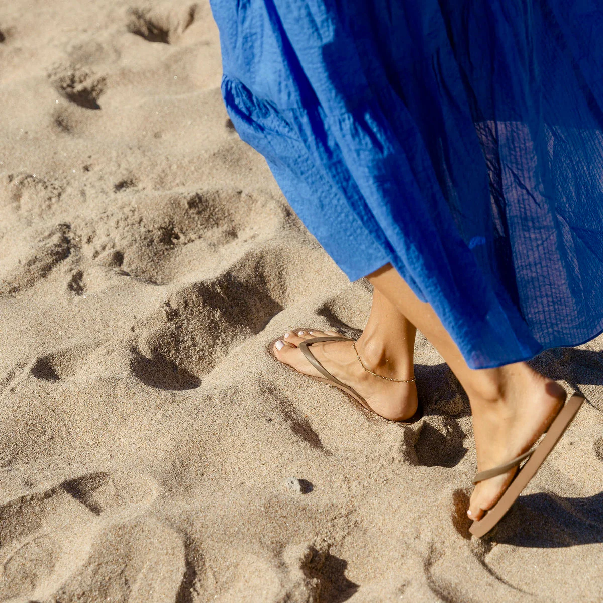 Square Toe Jandal - Chai - Image 6