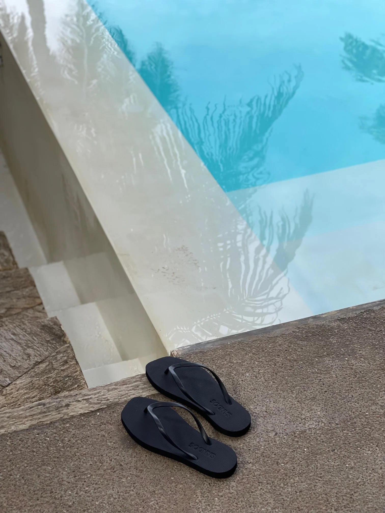 Square Toe Jandal - Black - Image 5