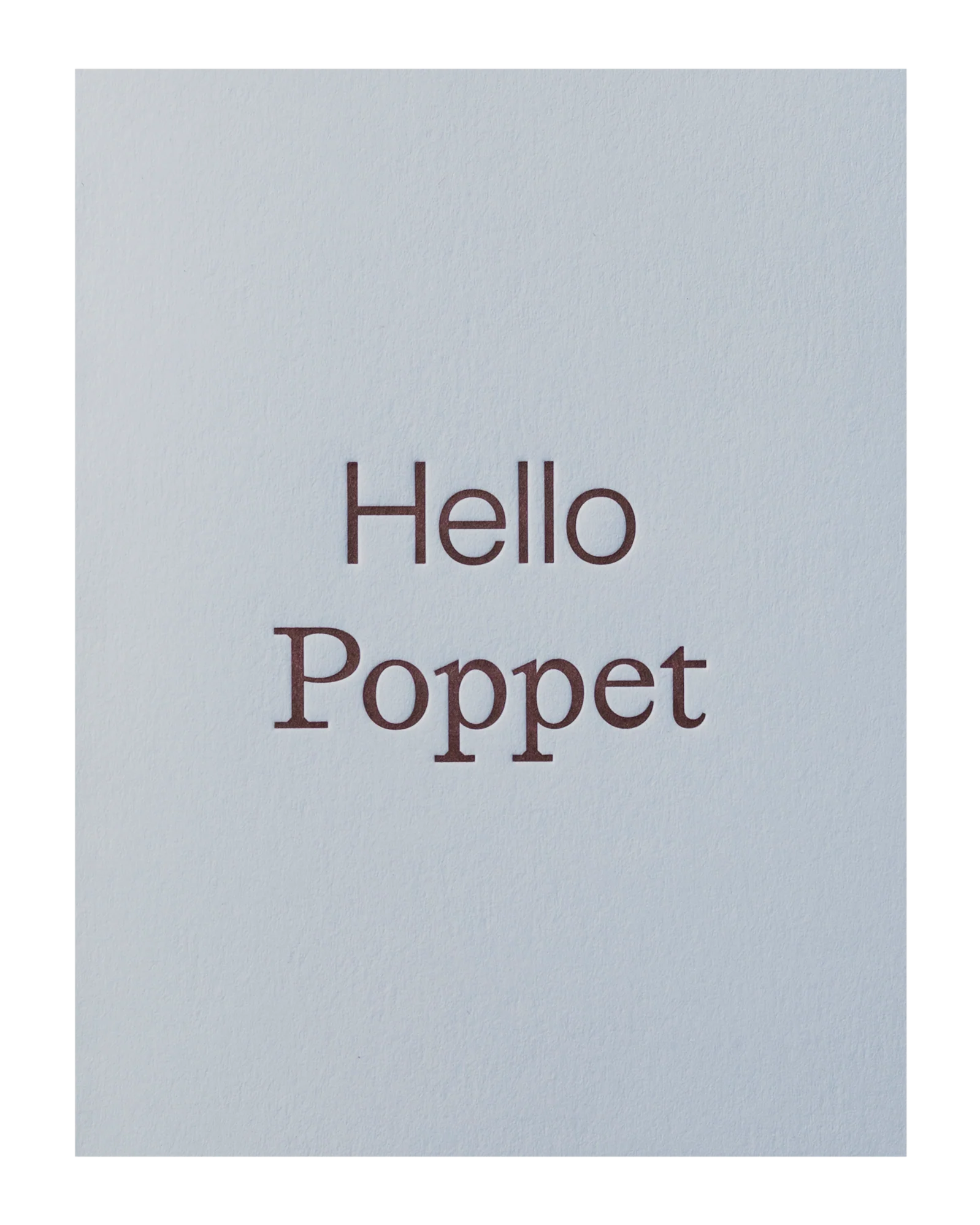 Card - Hello Poppet
