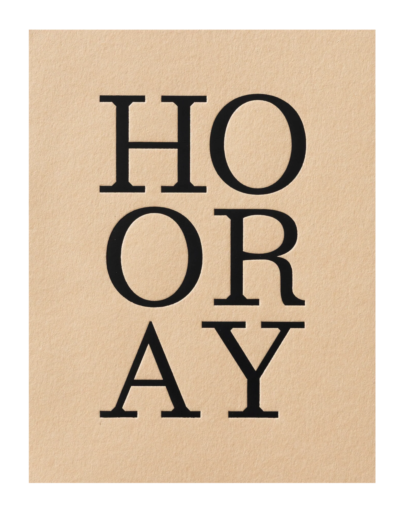 Card - Hooray