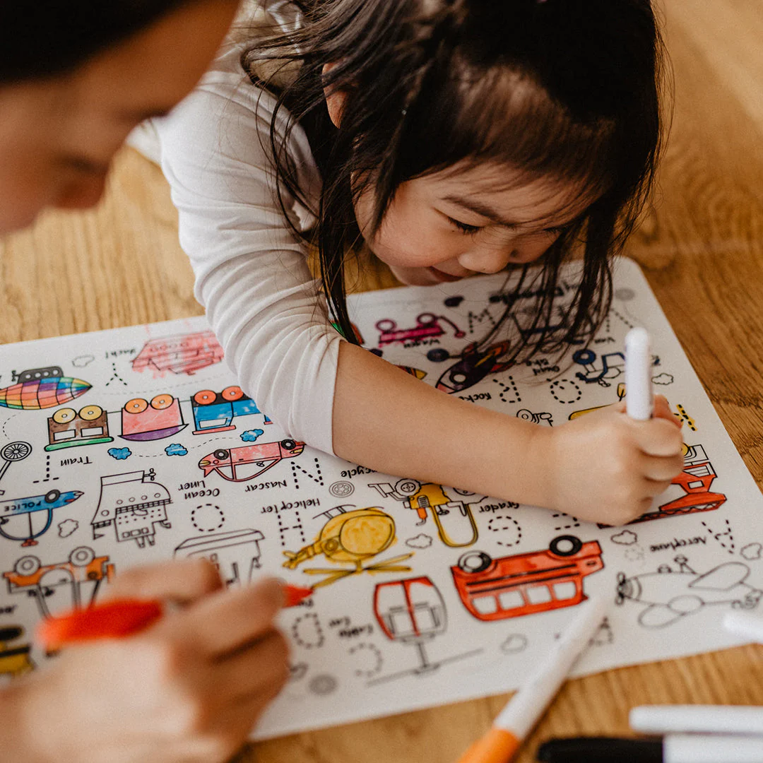 Silicone Drawing Mat - Toot Toot Honk - Image 2