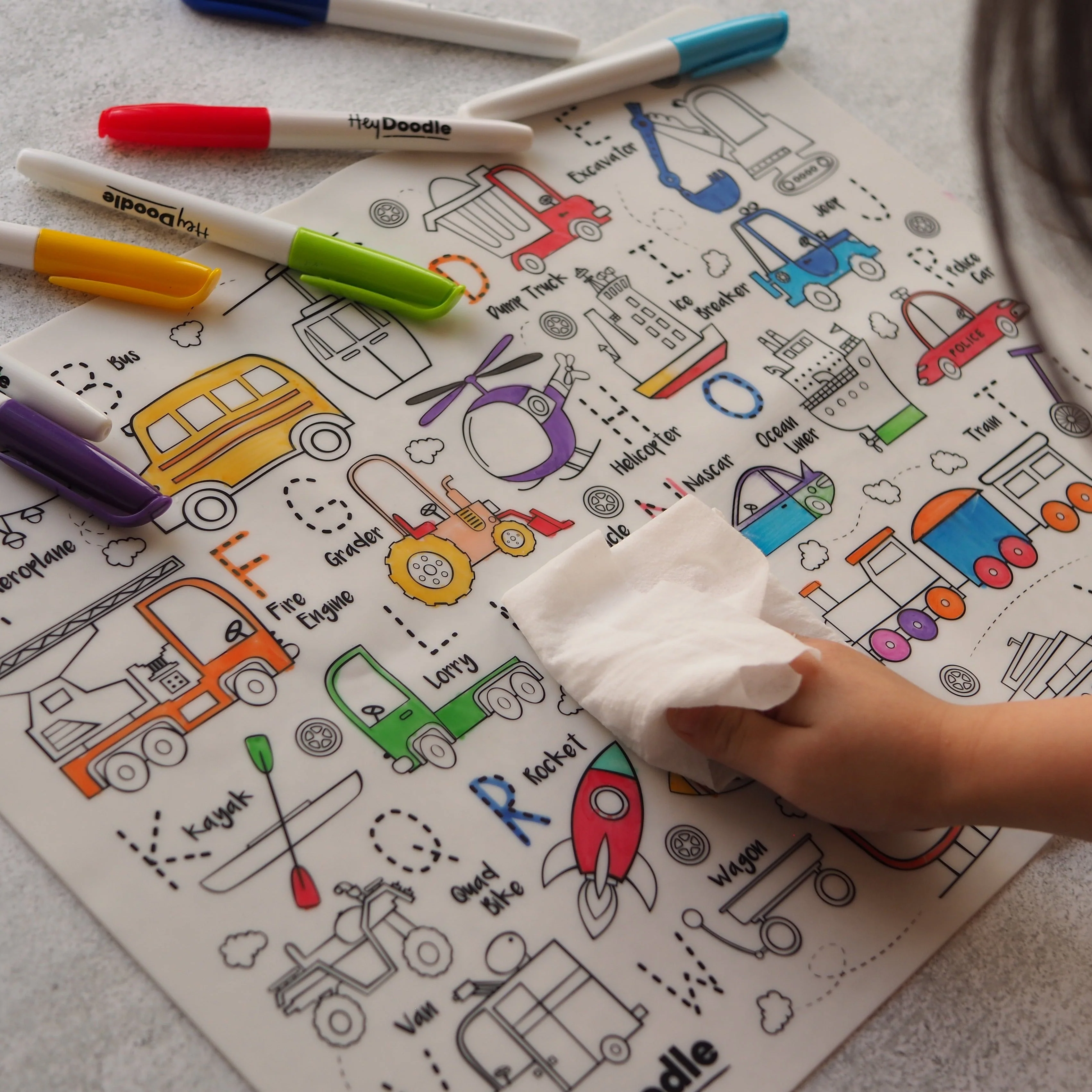 Silicone Drawing Mat - Toot Toot Honk - Image 5