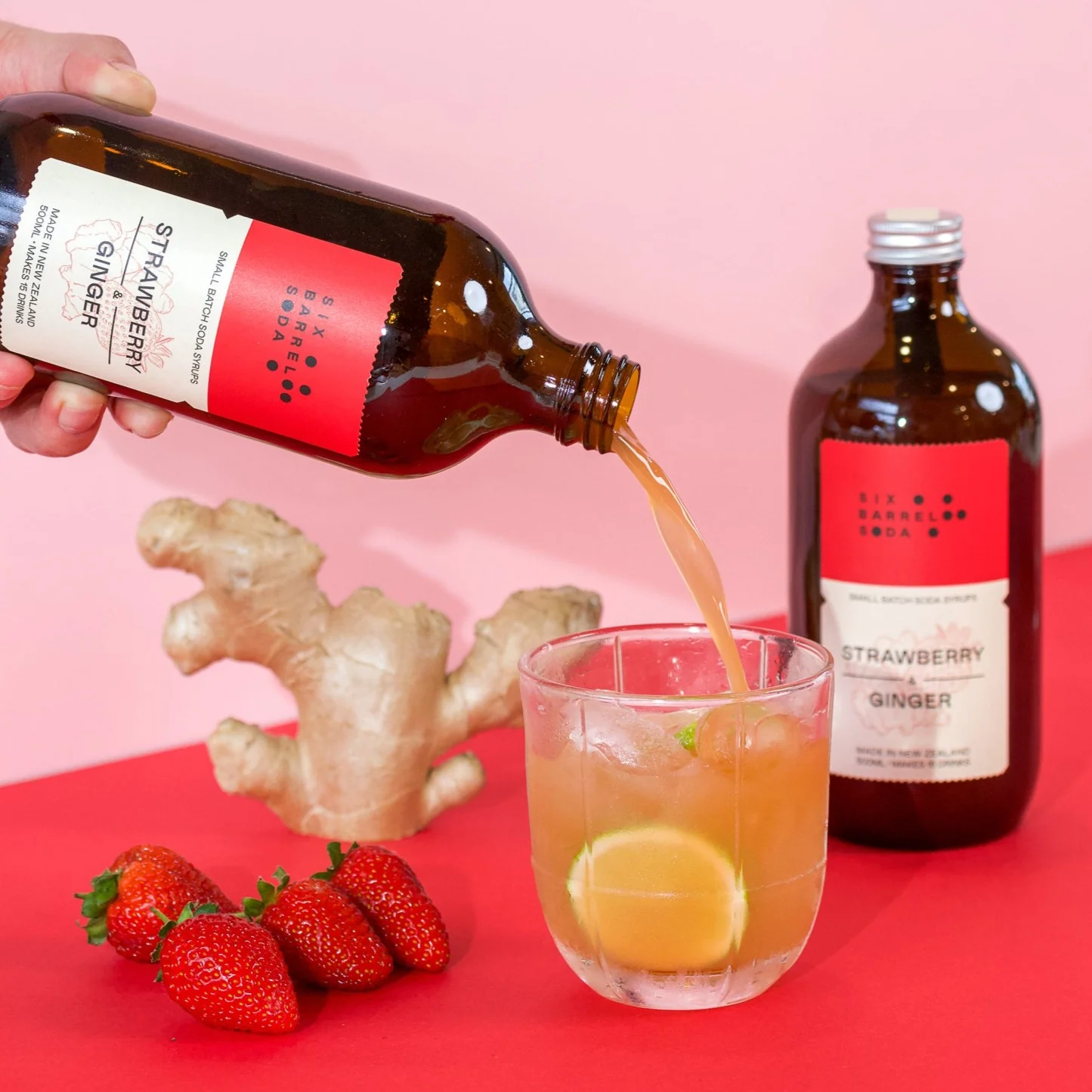 Strawberry & Ginger Soda Syrup - Image 2