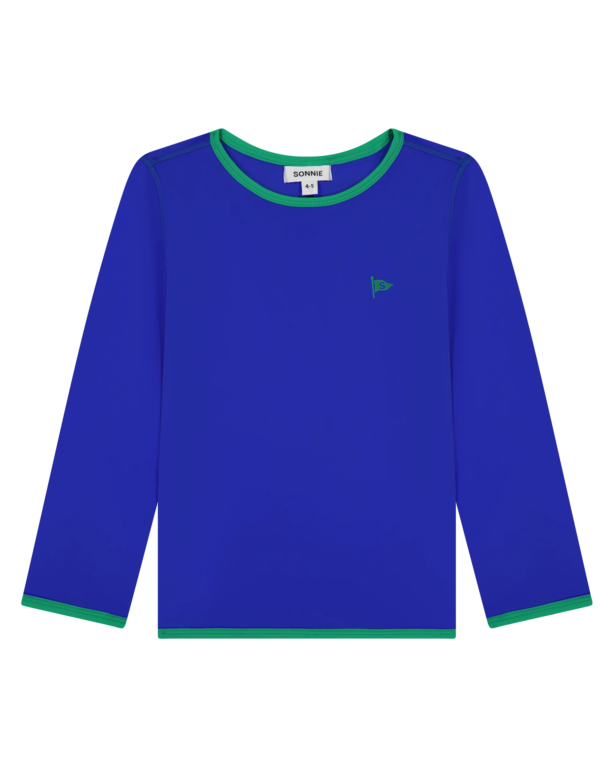 Long-Sleeve Swim Tee - Electric Blue - Image 4