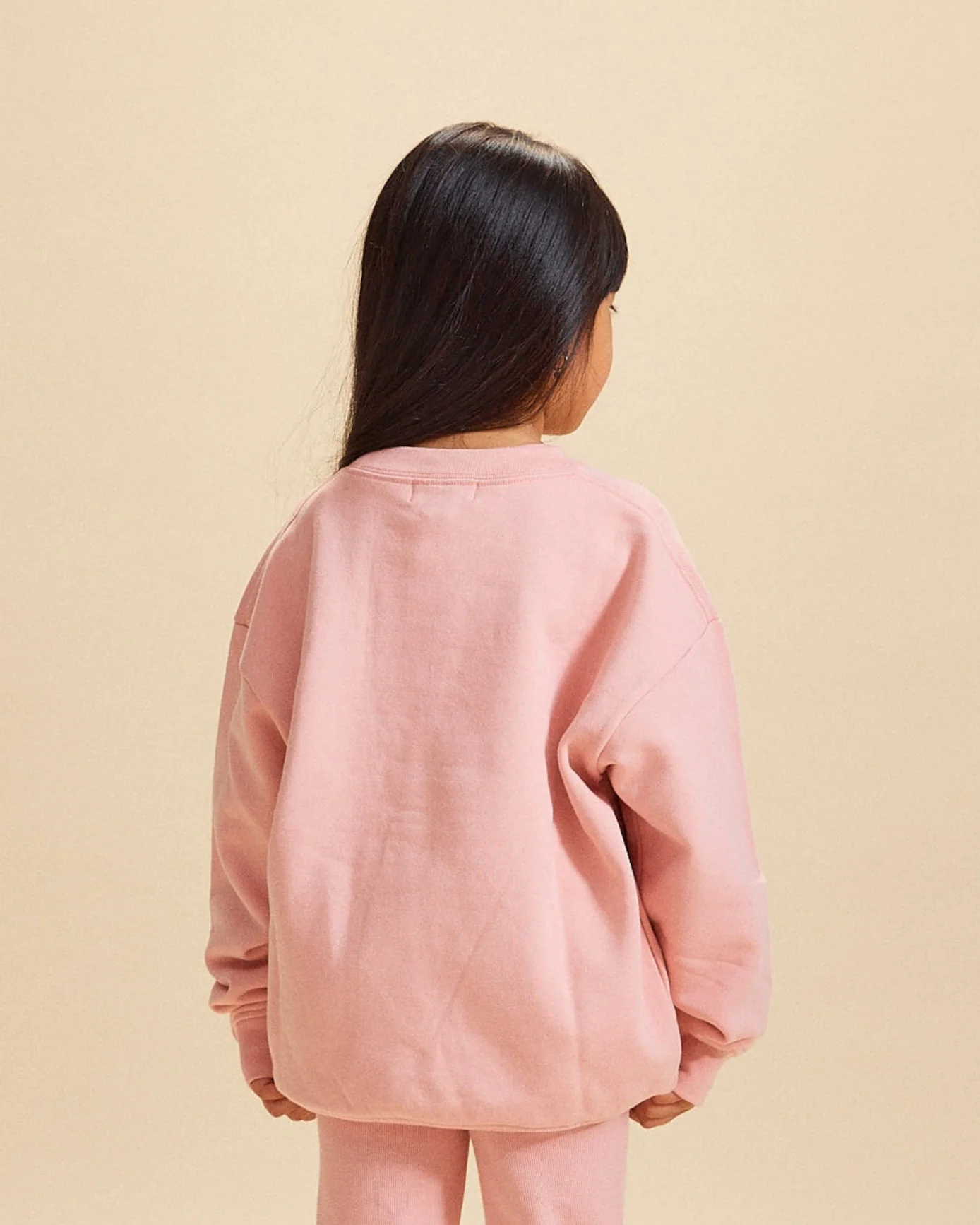 Slouchy Crewneck - Peach Pink - Image 3