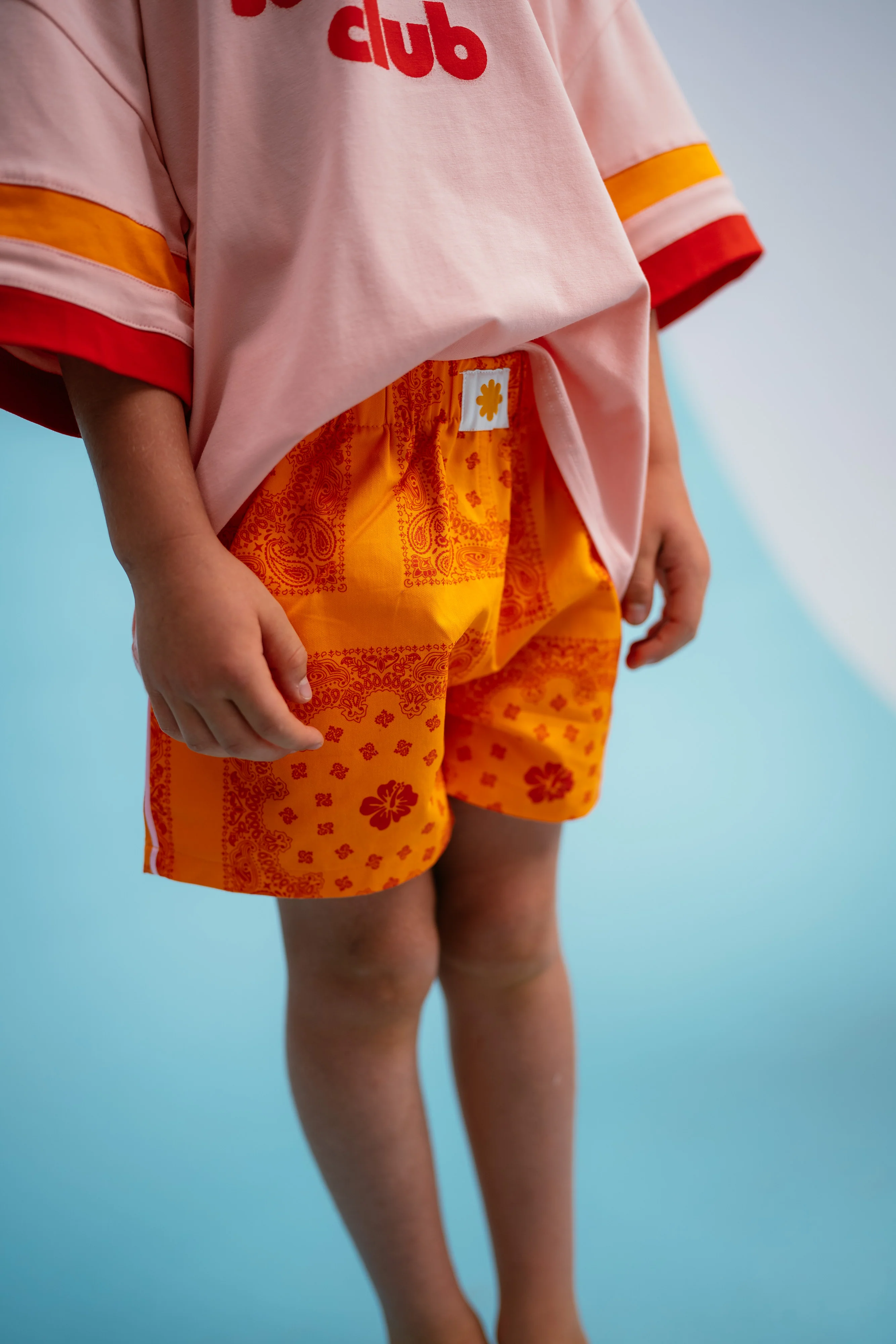 Tangerine Bandana Shorties - Image 4