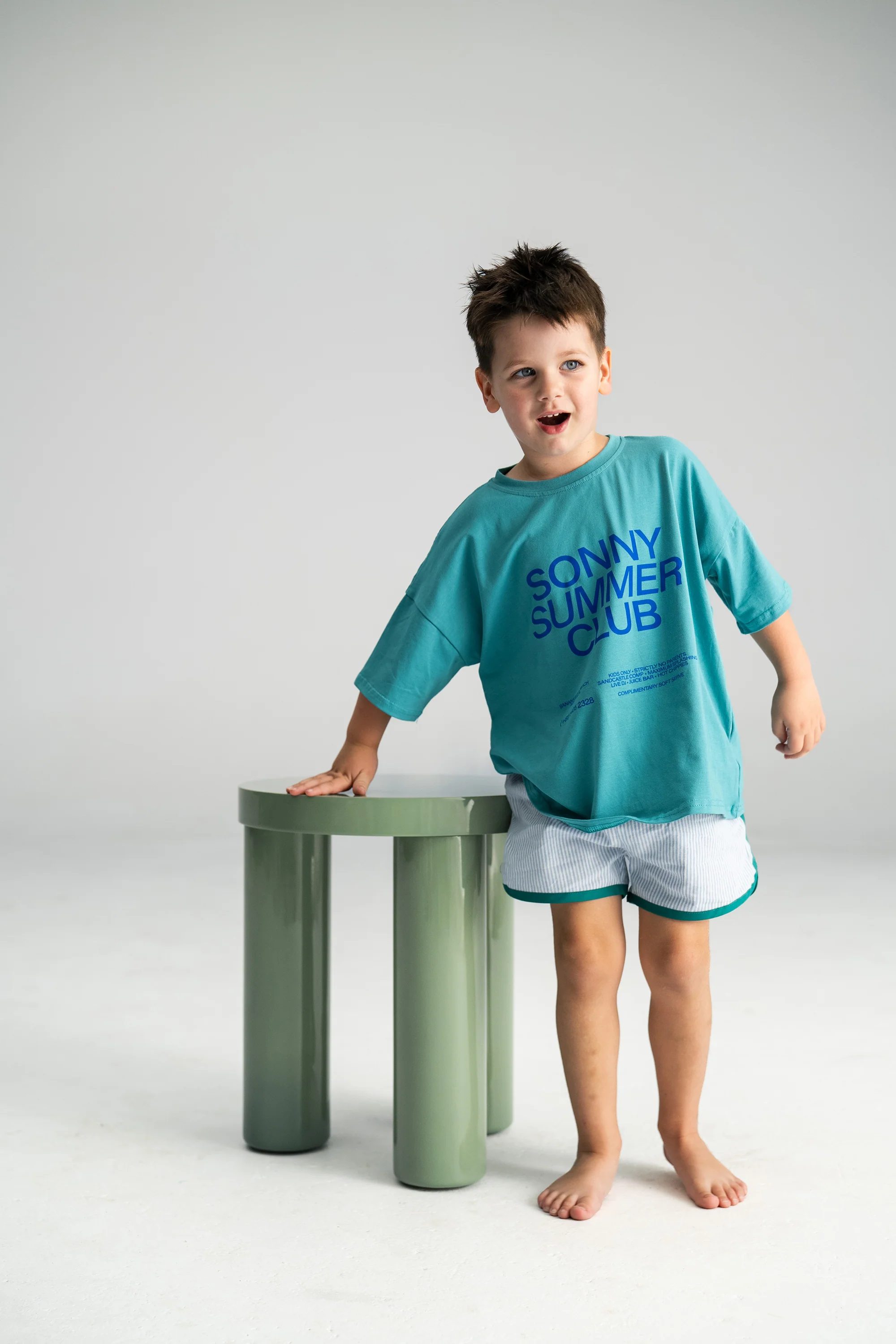 Stripe Shorties - Blue - Image 3