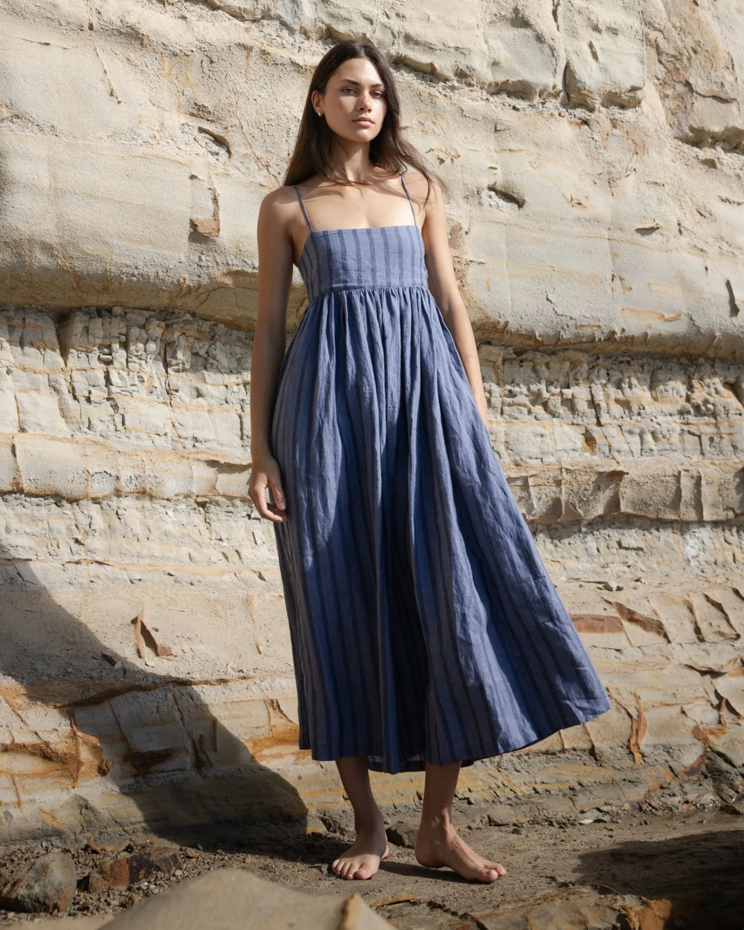 Go To Dress - Denim Stripe