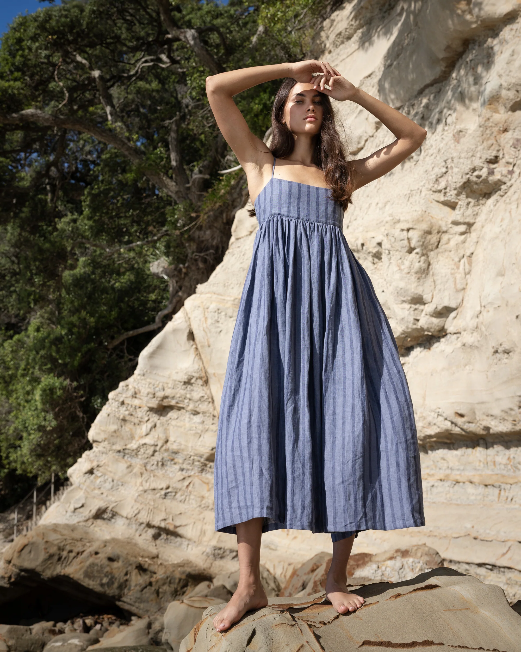 Go To Dress - Denim Stripe - Image 3