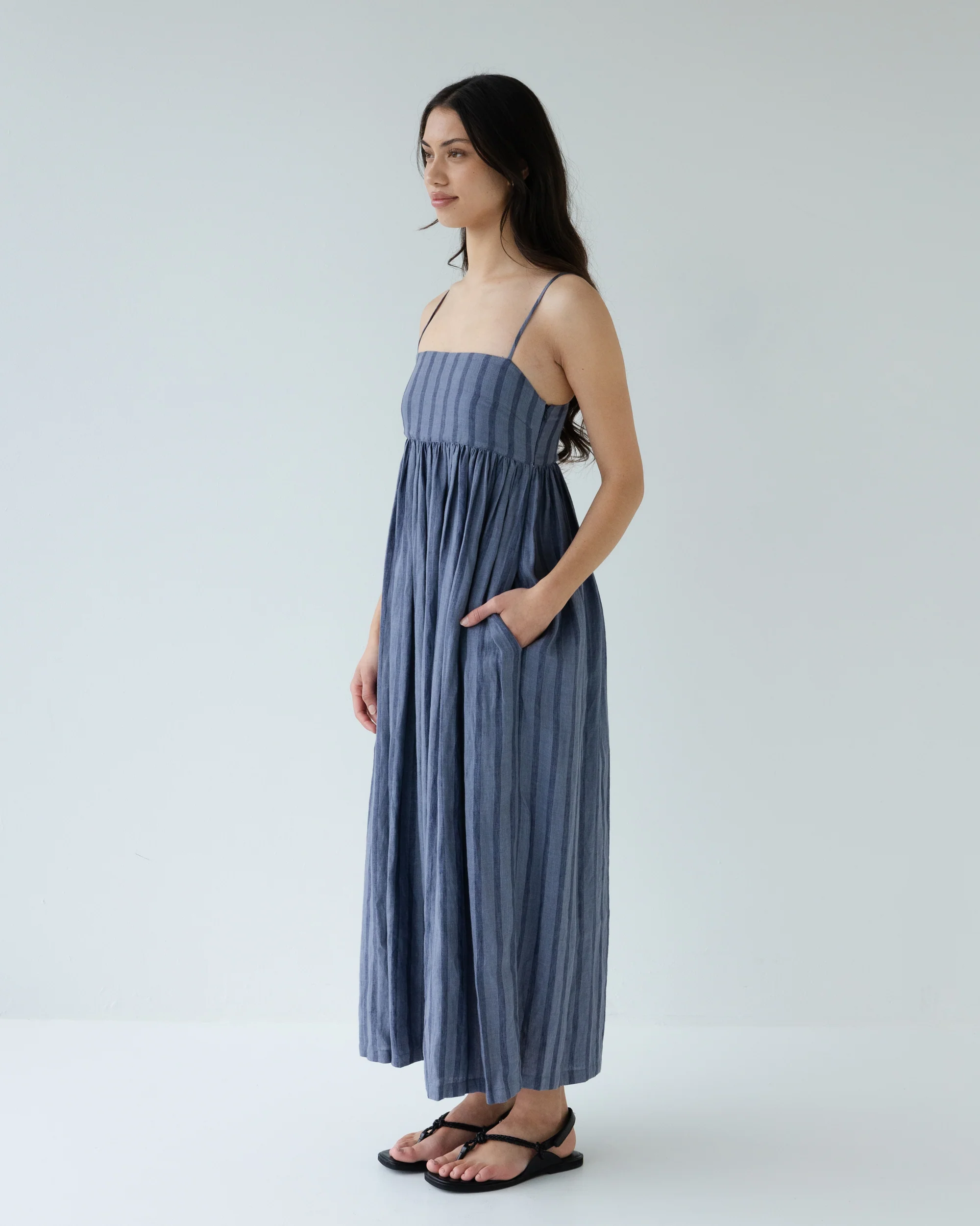 Go To Dress - Denim Stripe - Image 5