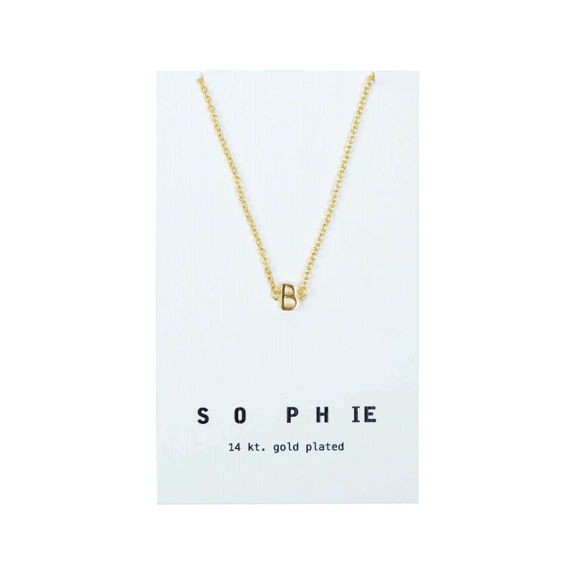 Little Letter Necklace - Gold - Image 5