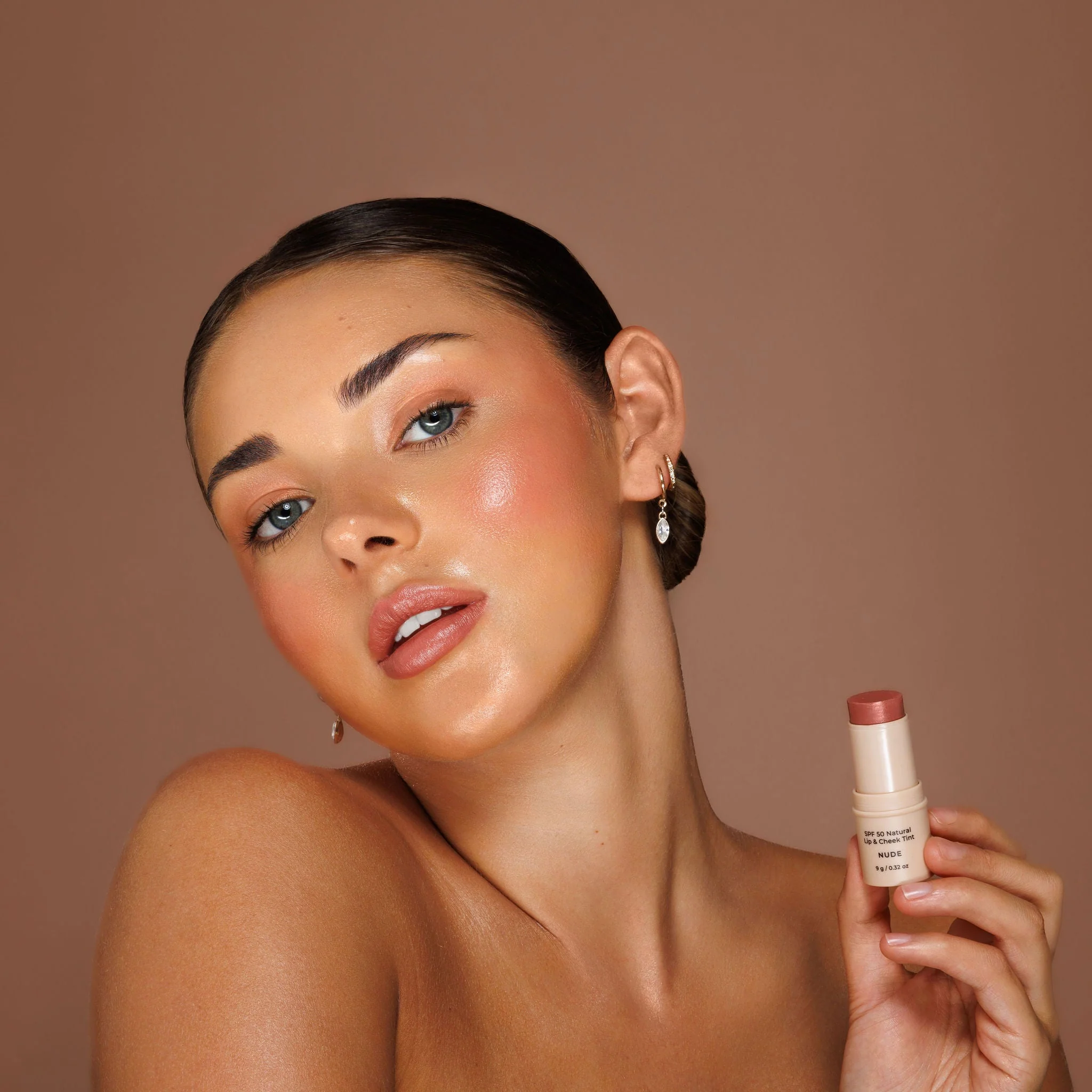 SPF 50 Natural Lip & Cheek Tint - Nude - Image 4