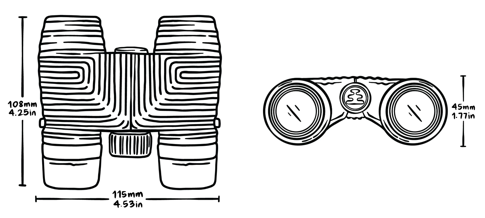 Standard Issue Waterproof Binoculars - Poppy Orange II - Image 10