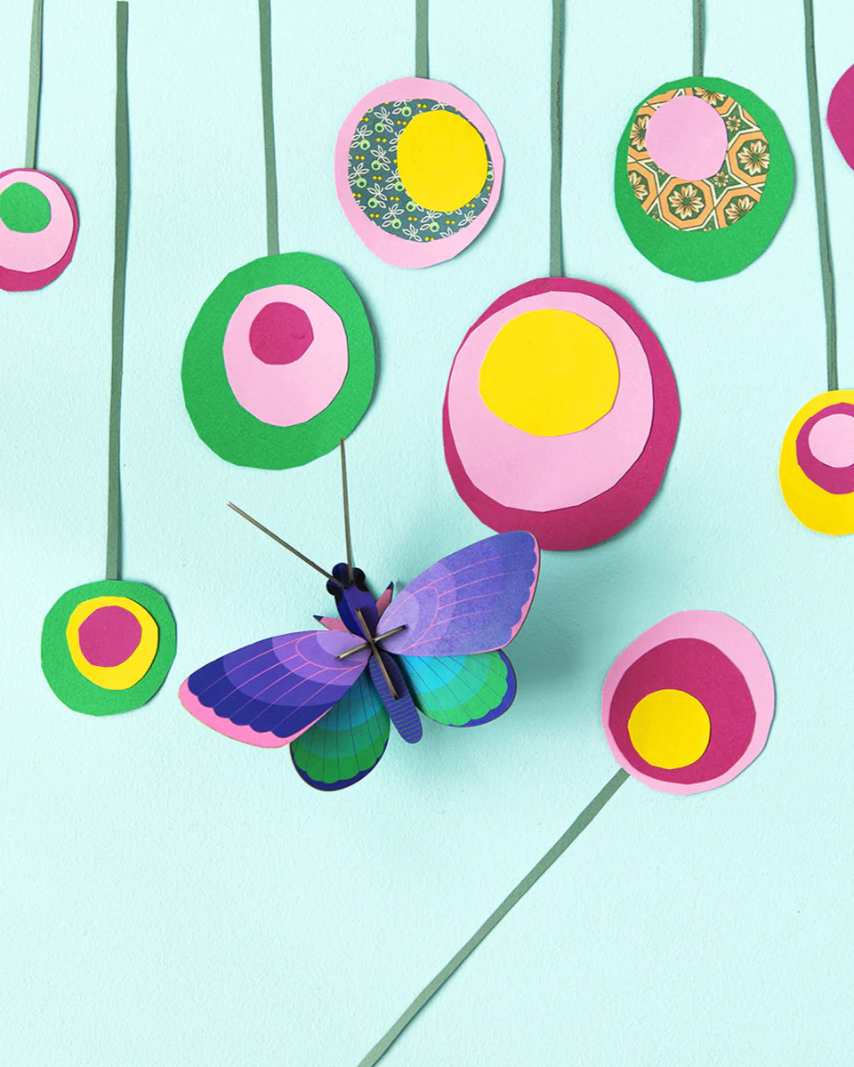 Blue Copper Butterfly Wall Art - Image 2