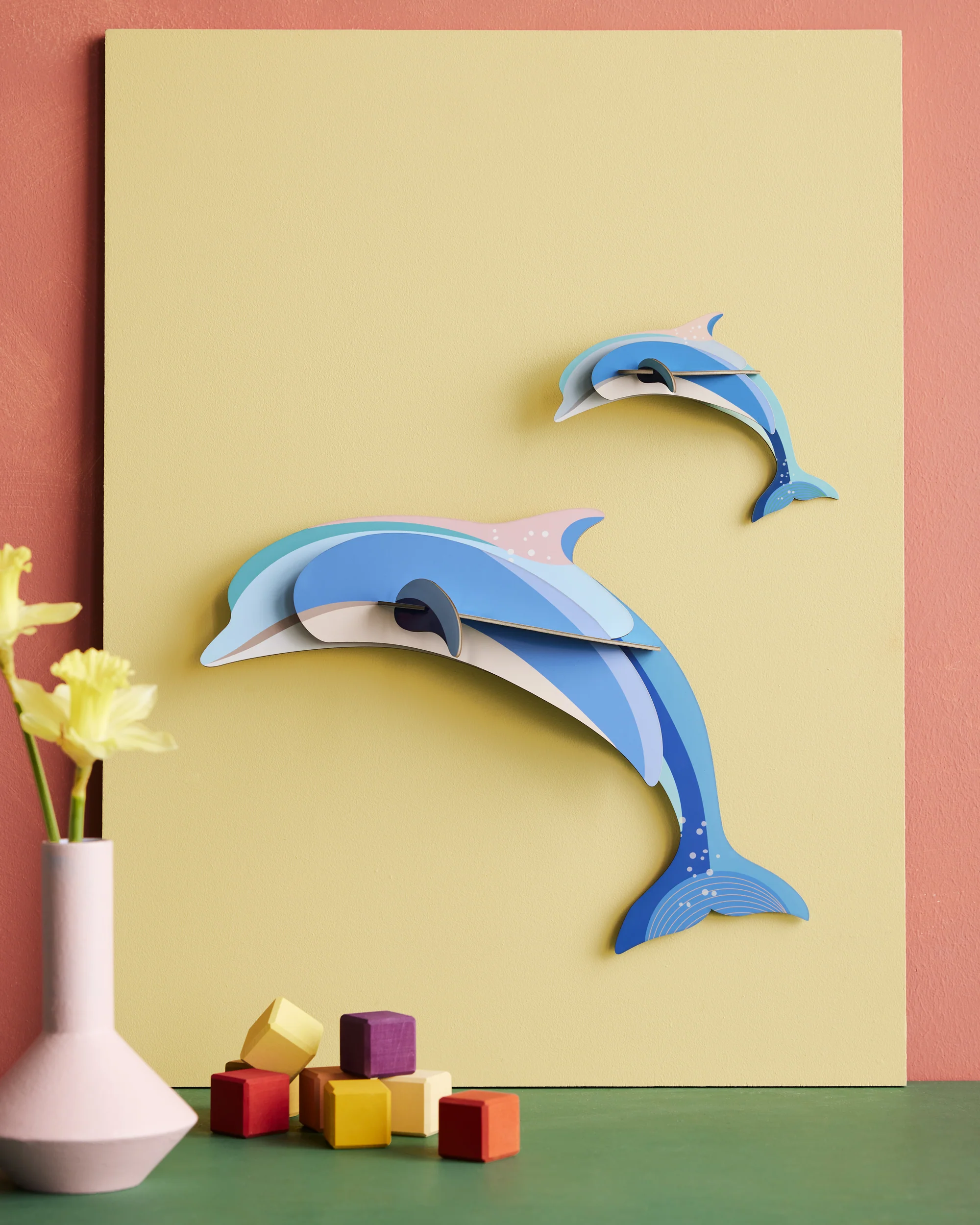 Dolphin Pair Wall Art - Image 2