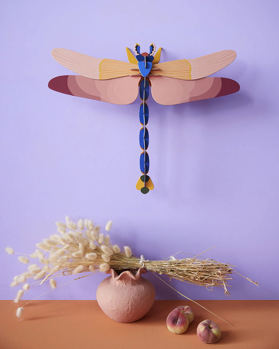 Pink Dragonfly Wall Art - Image 2