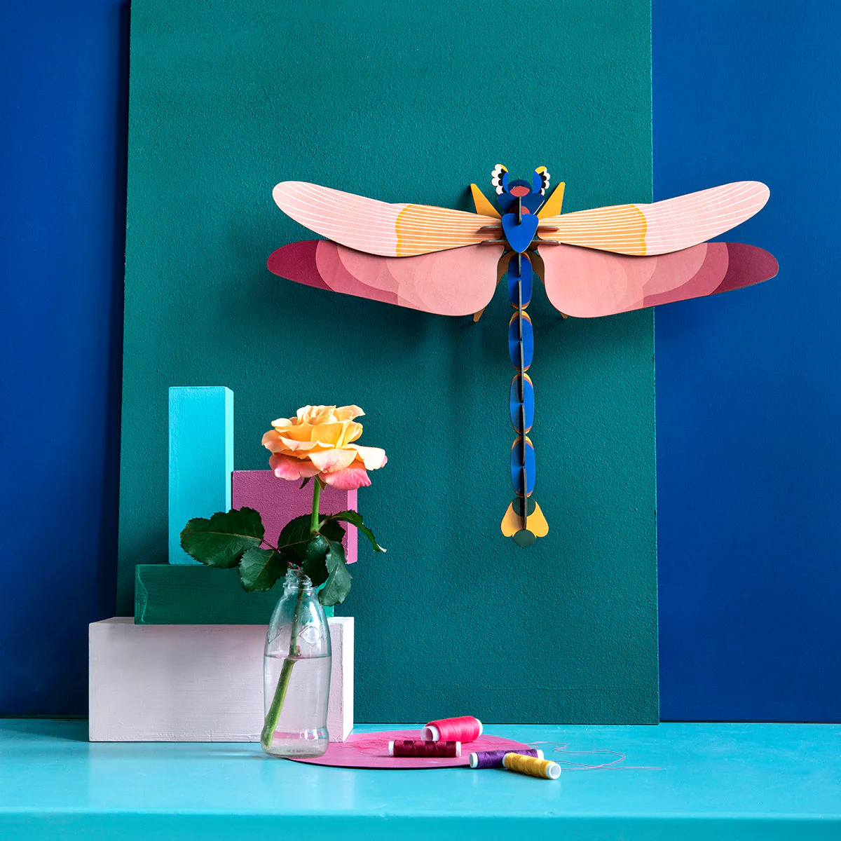 Pink Dragonfly Wall Art - Image 3