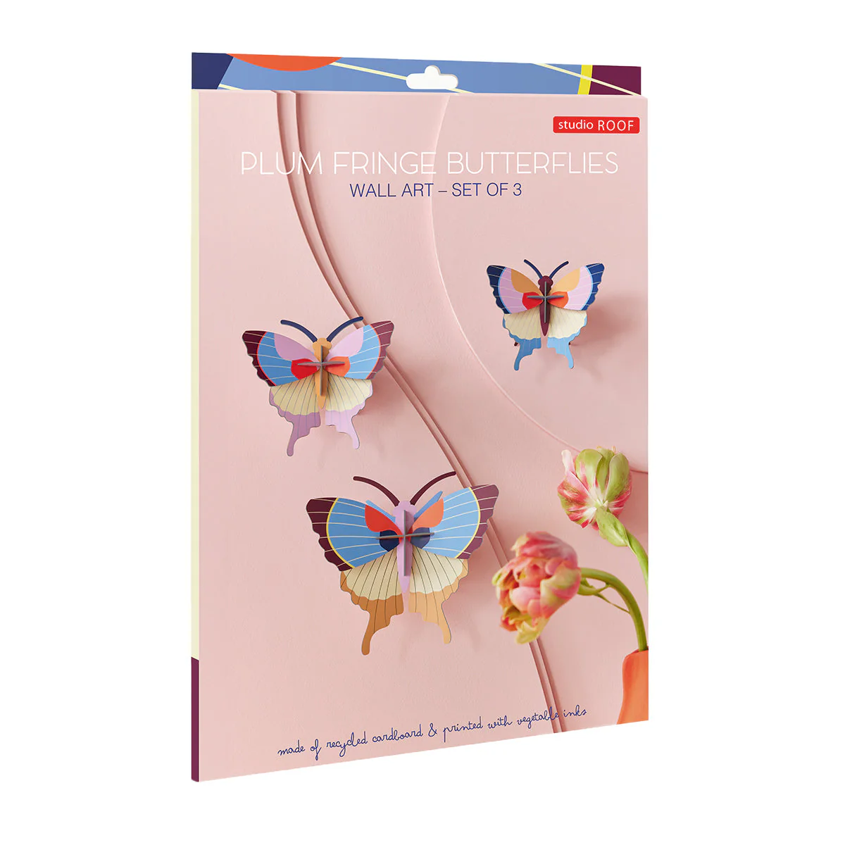 Plum Fringe Butterflies Wall Art - Image 3