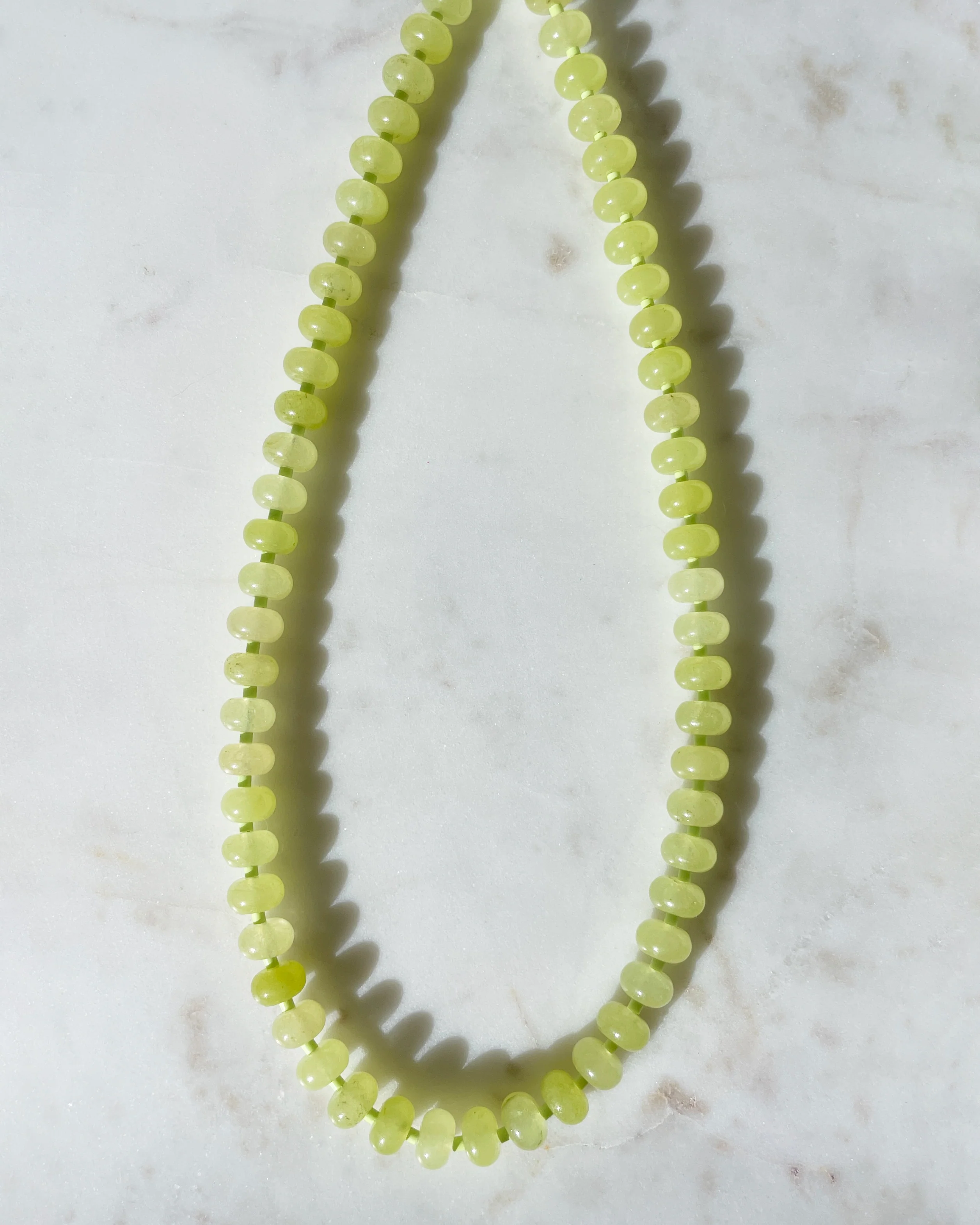 Green Light Gemstone Necklace - Image 4