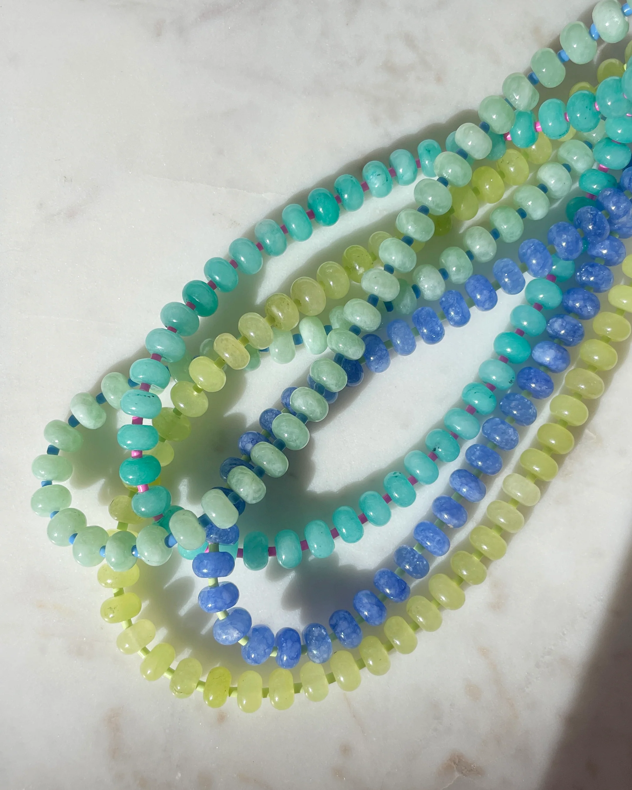 Green Light Gemstone Necklace - Image 5