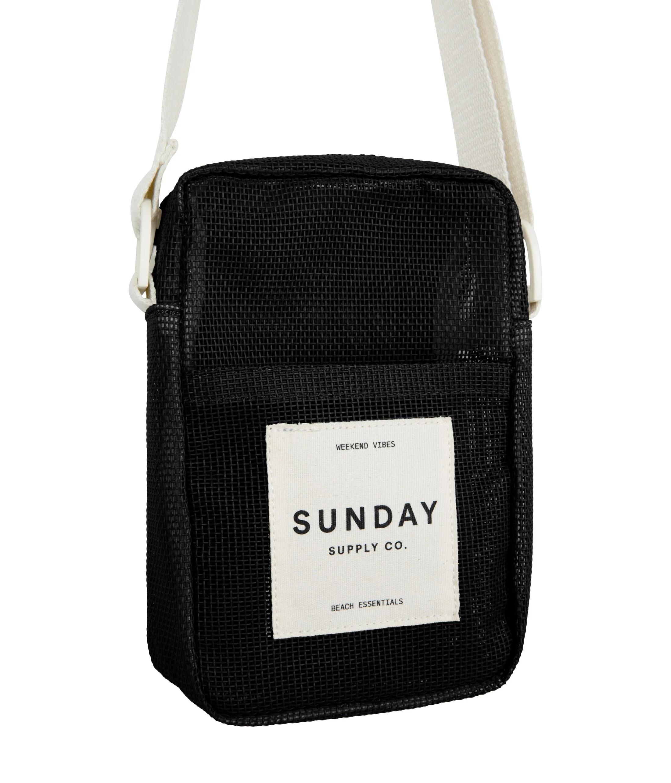 Black Rock Mesh Crossbody Bag - Image 5