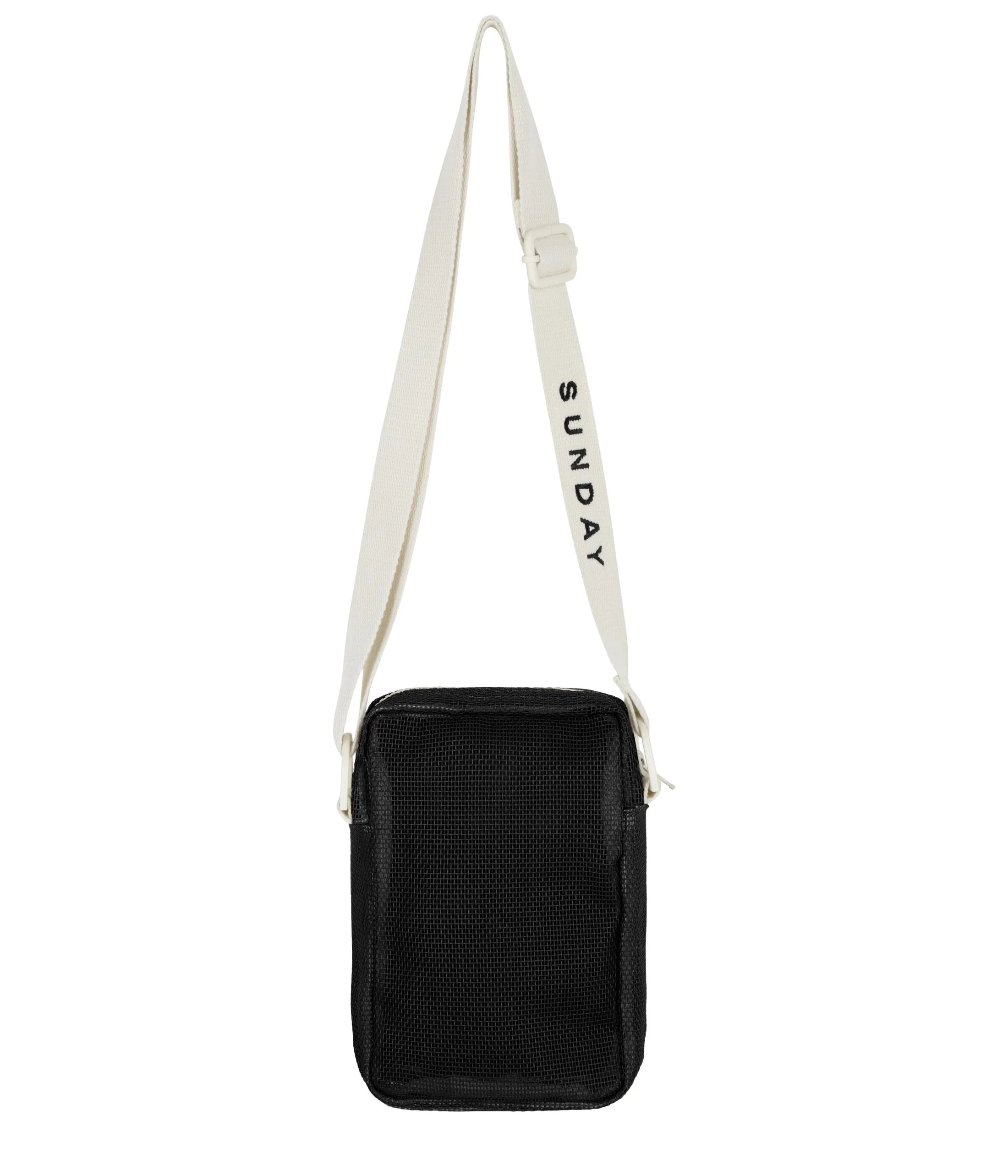 Black Rock Mesh Crossbody Bag - Image 7