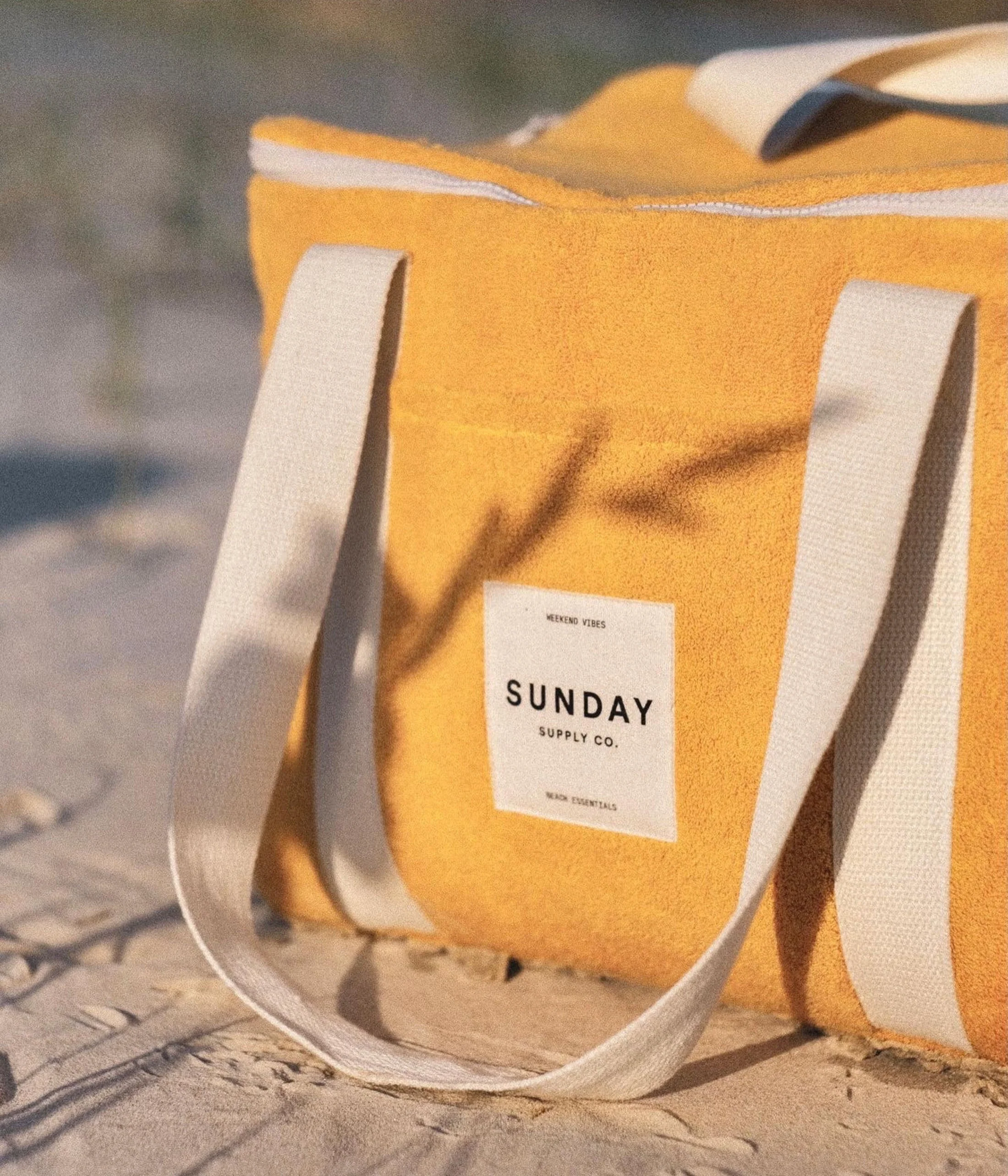 Golden Towelling Cooler Bag - Image 2