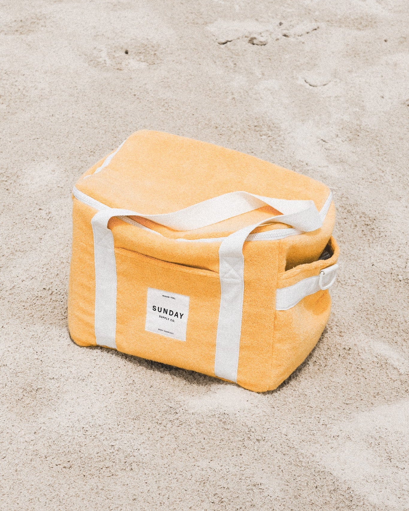 Golden Towelling Cooler Bag - Image 3