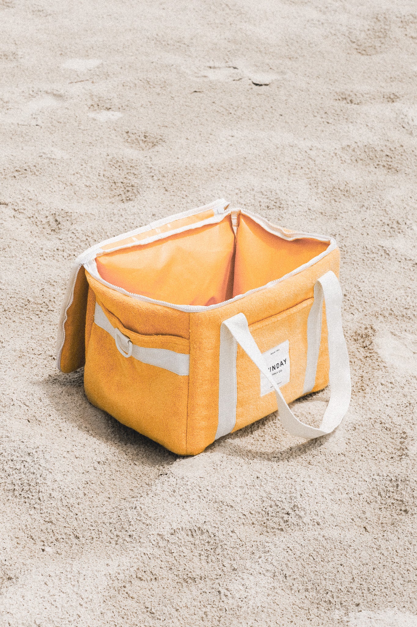 Golden Towelling Cooler Bag - Image 4