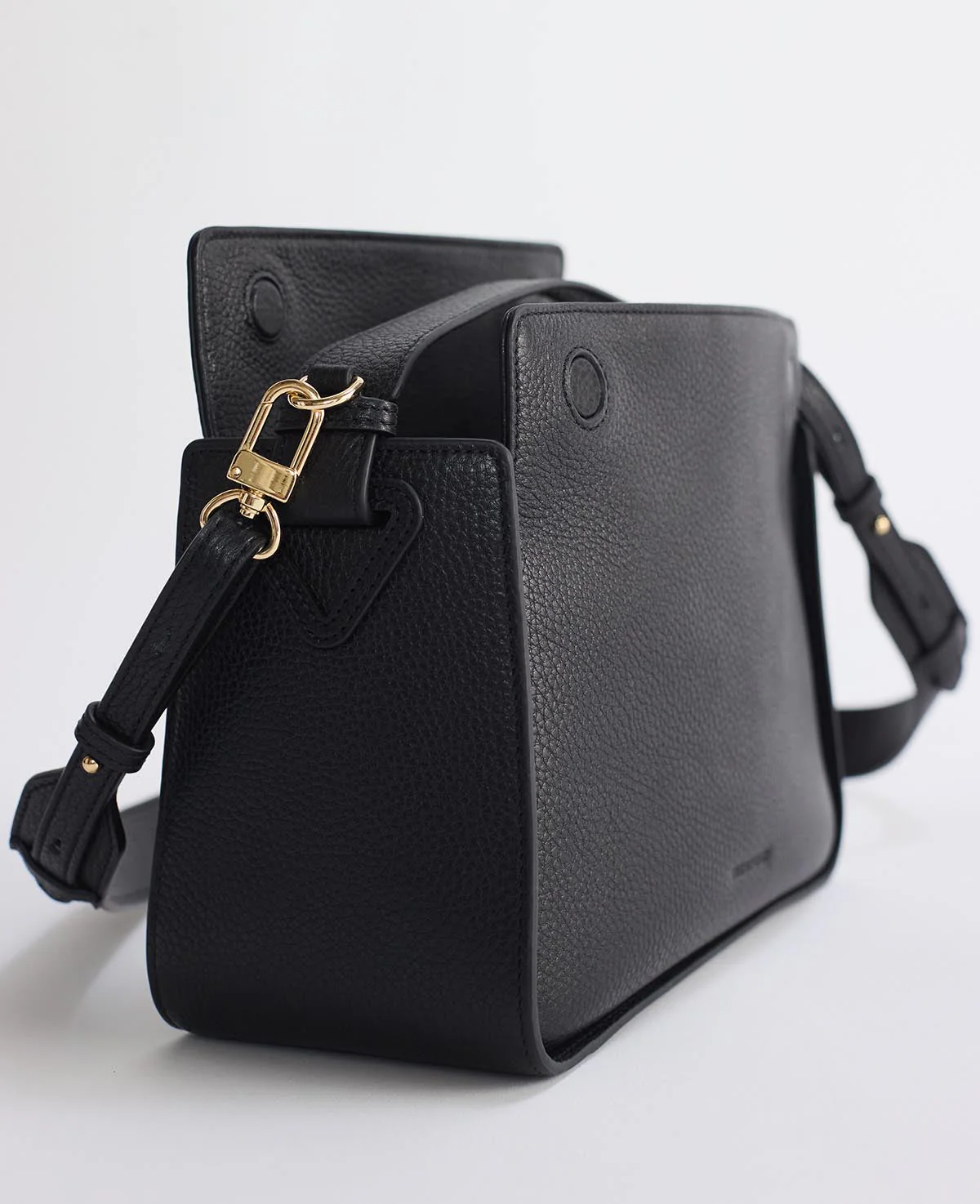 Clementine Bag - Black with Gold - Image 9