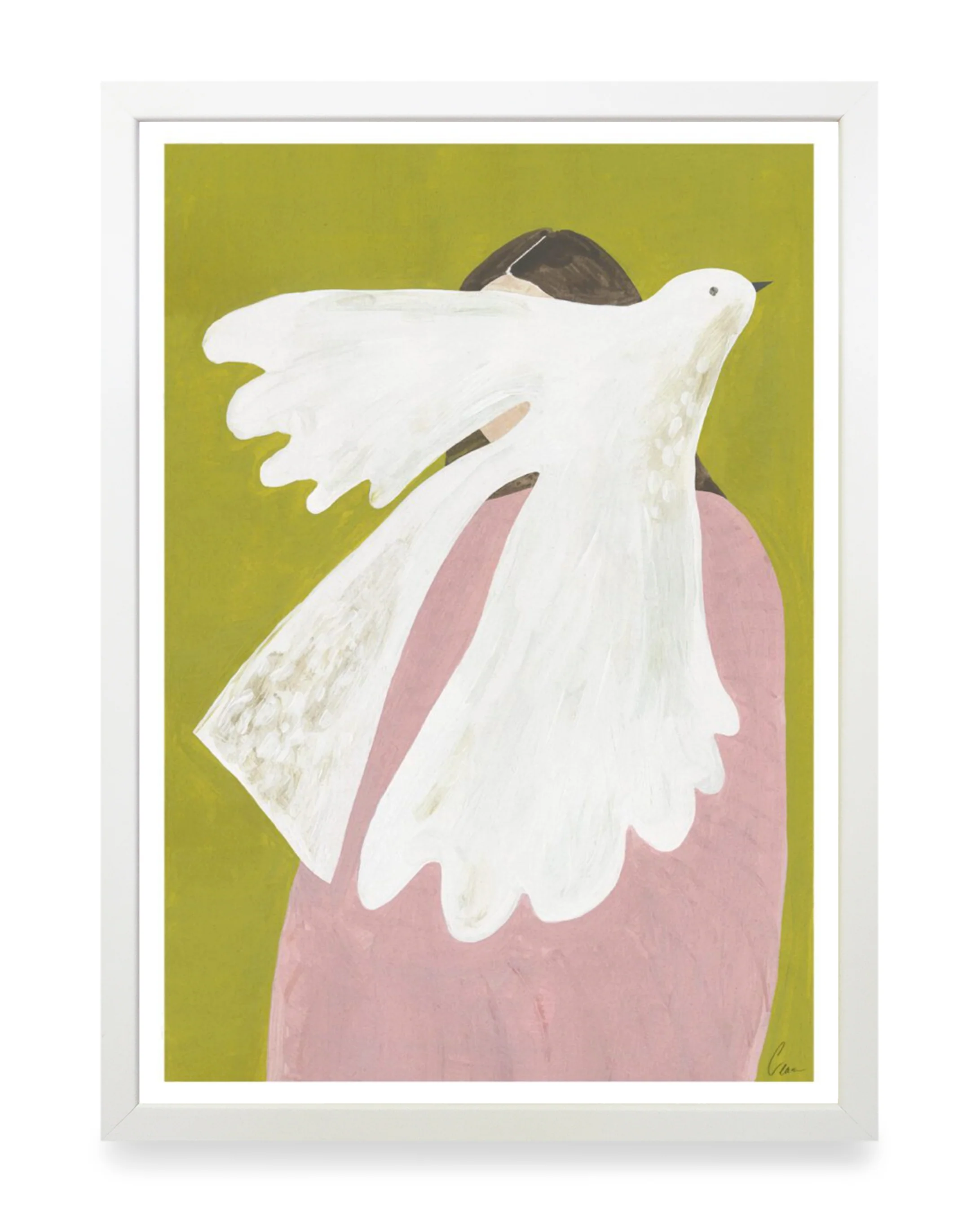 Print - Bird and Woman