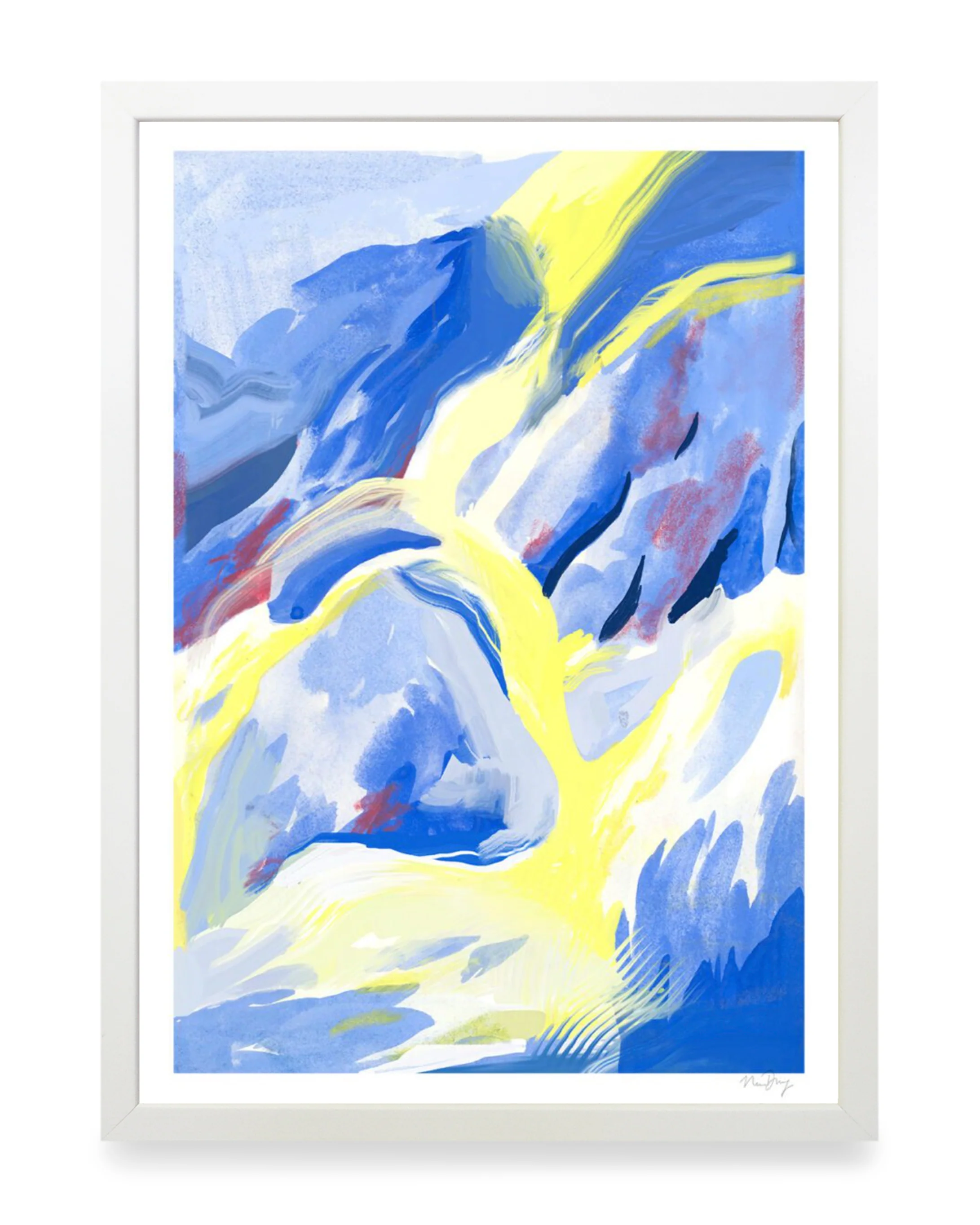 Print - Blue Strokes