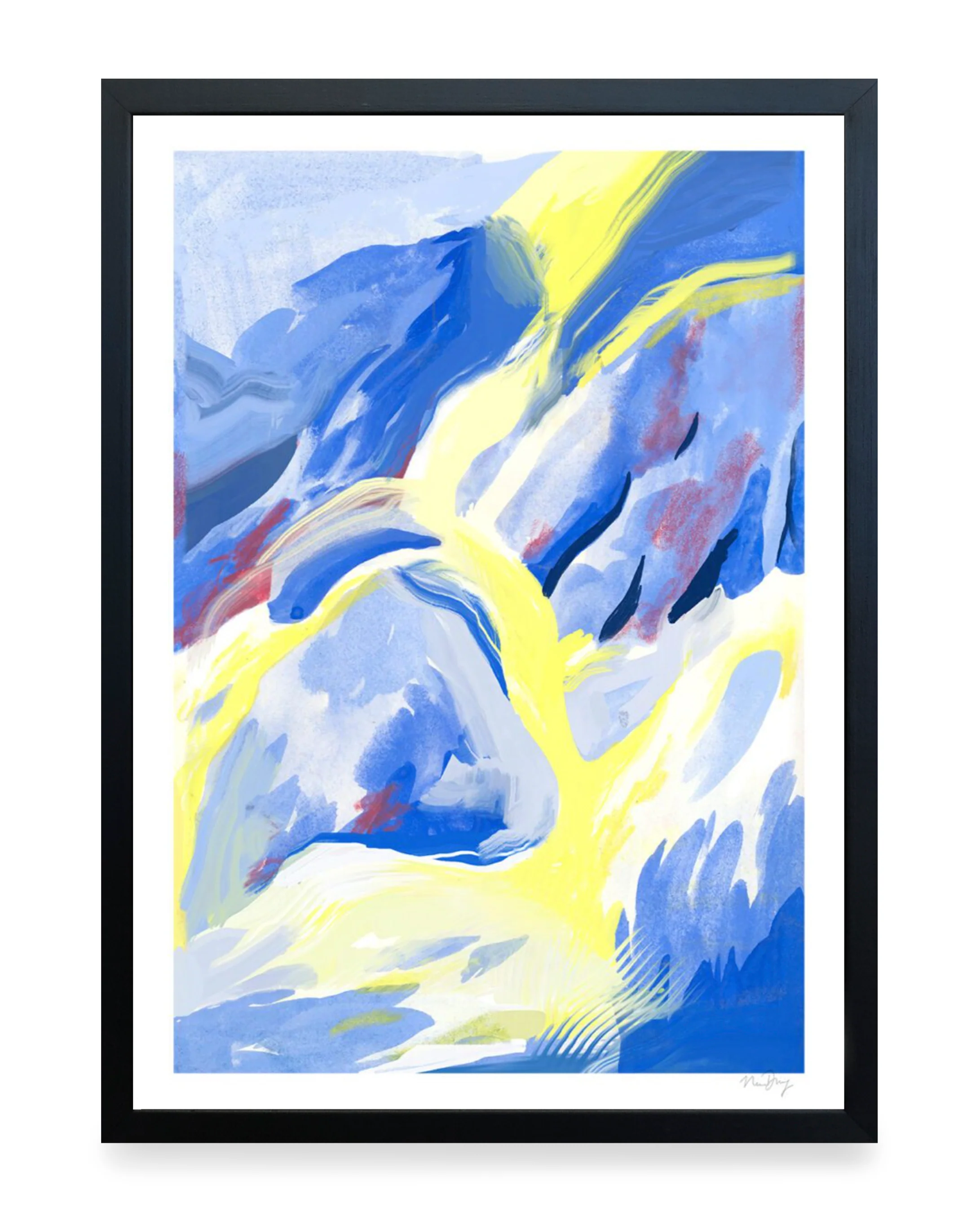 Print - Blue Strokes - Image 4