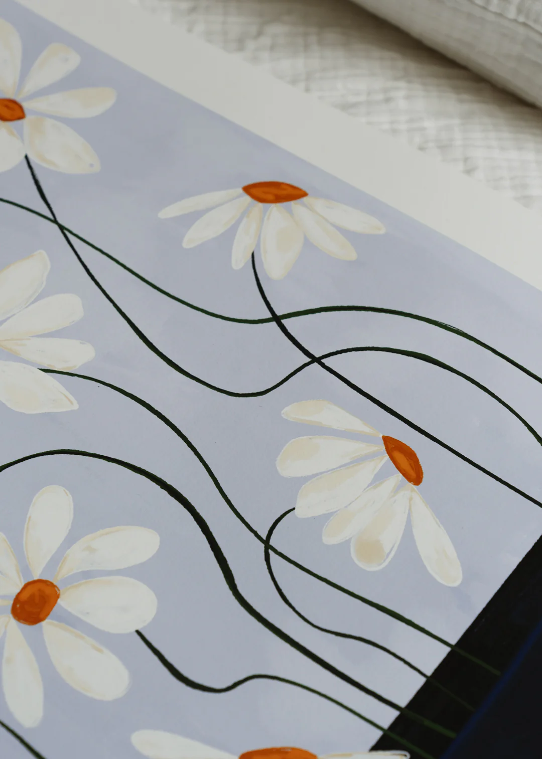Print - Daisies in Blue Vase - Image 3
