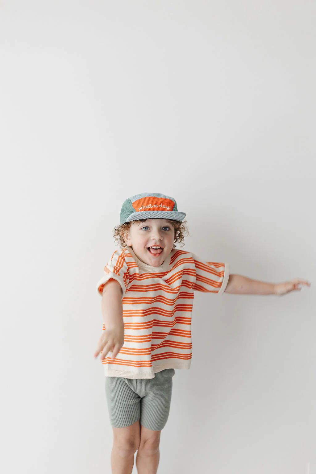 Relaxed Knit Tee - Poppy Stripe - Image 3