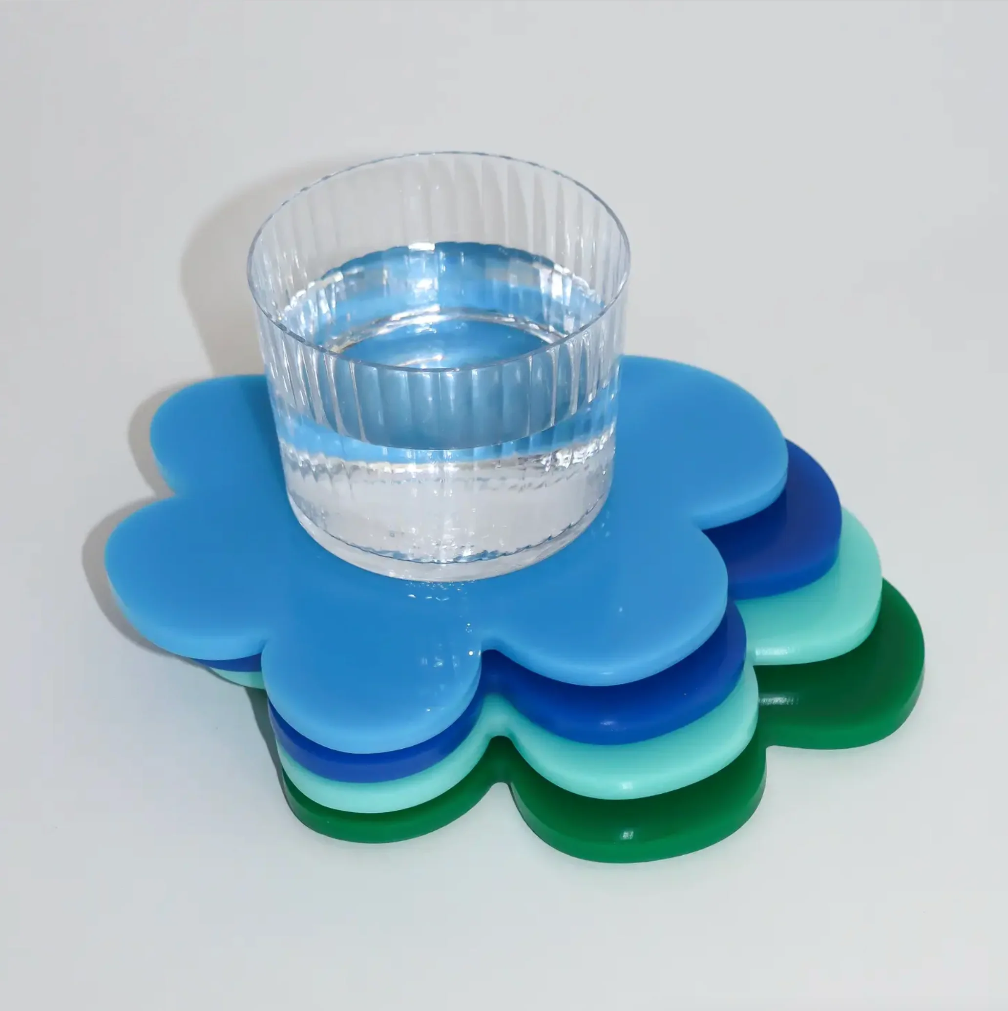 Flower Coaster - Light Blue - Image 3