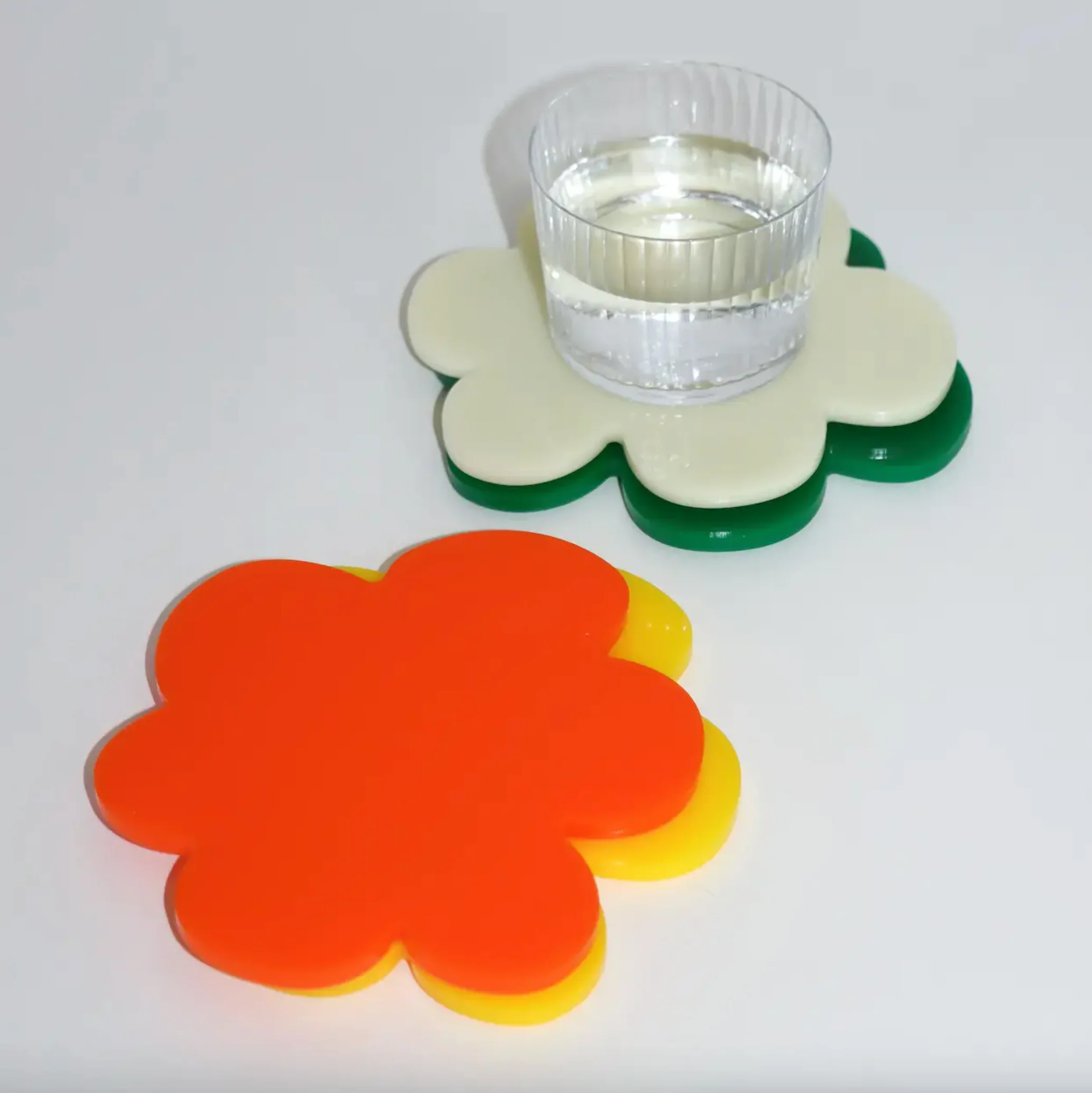 Flower Coaster - Orange - Image 3
