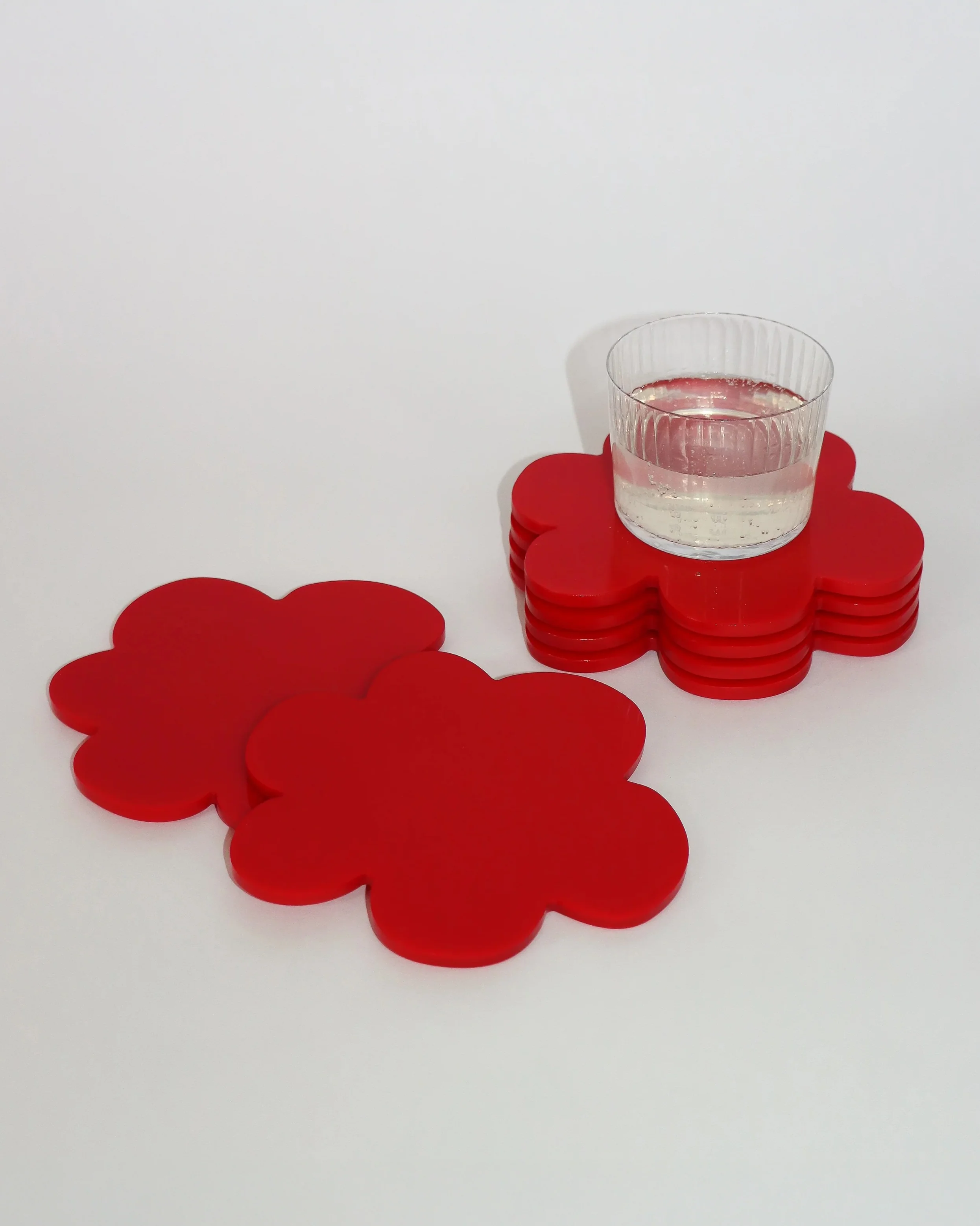 Flower Coaster - Red - Image 2