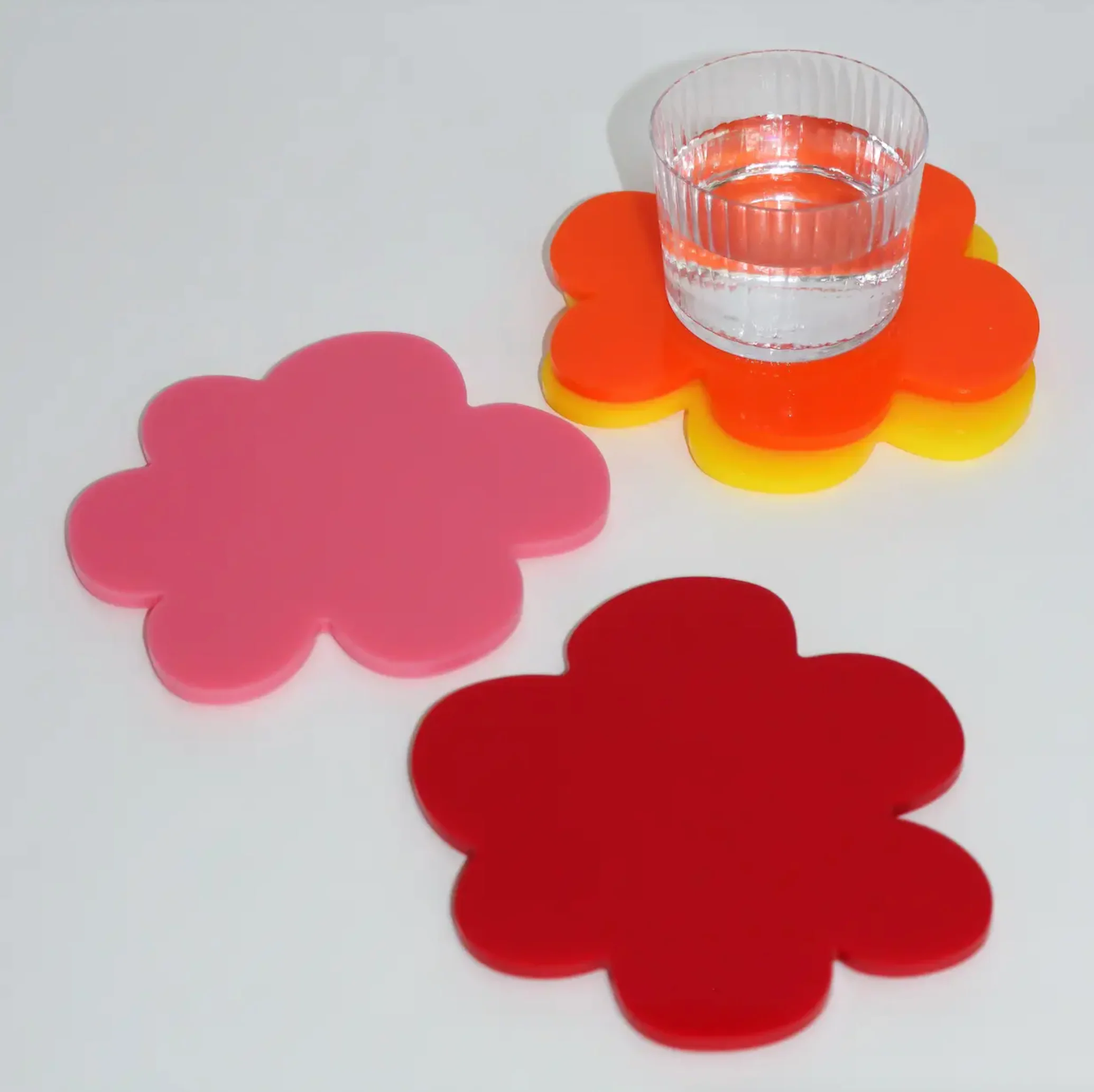 Flower Coaster - Red - Image 3