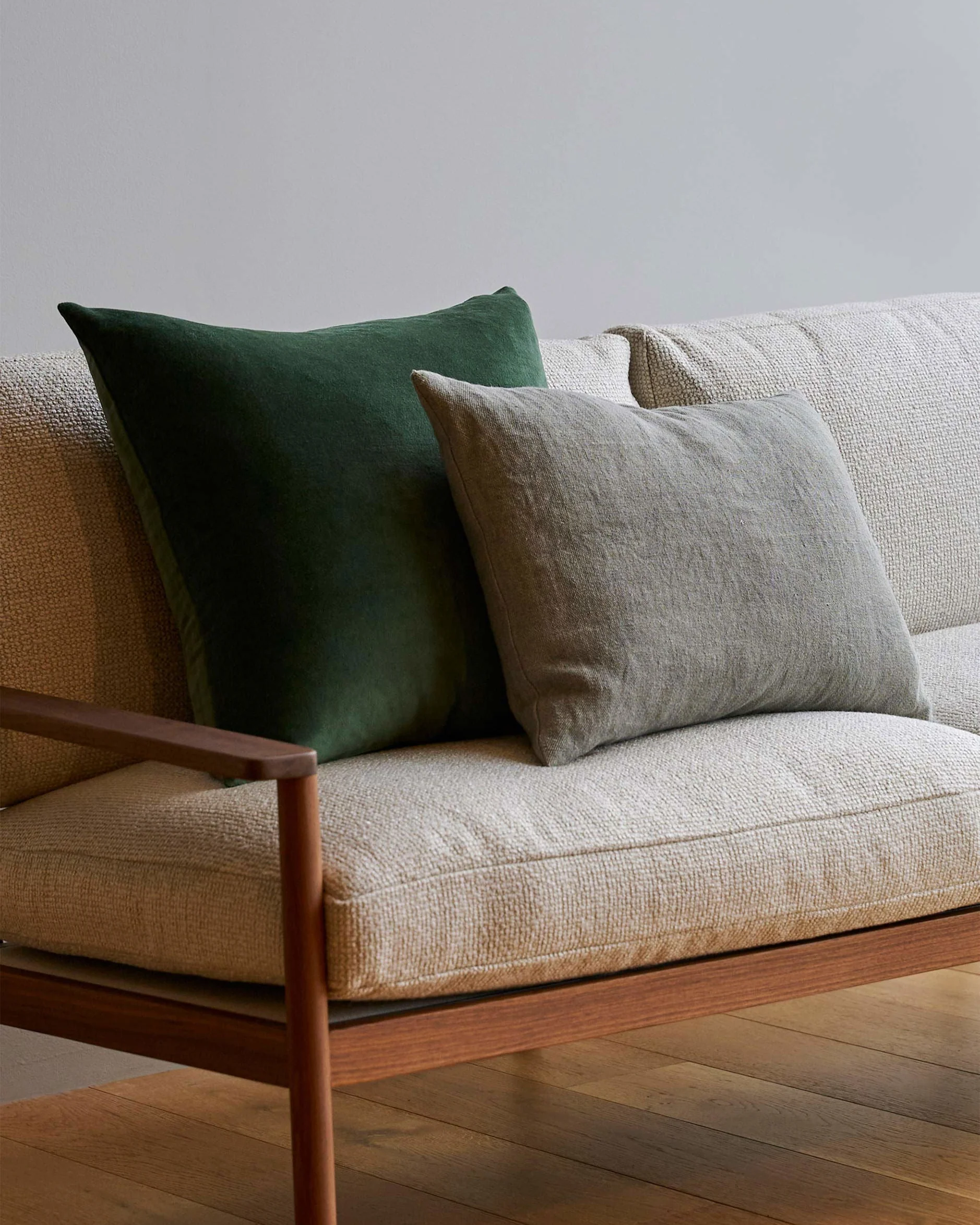Velvet Cushion Cover - Duck Green - Image 2