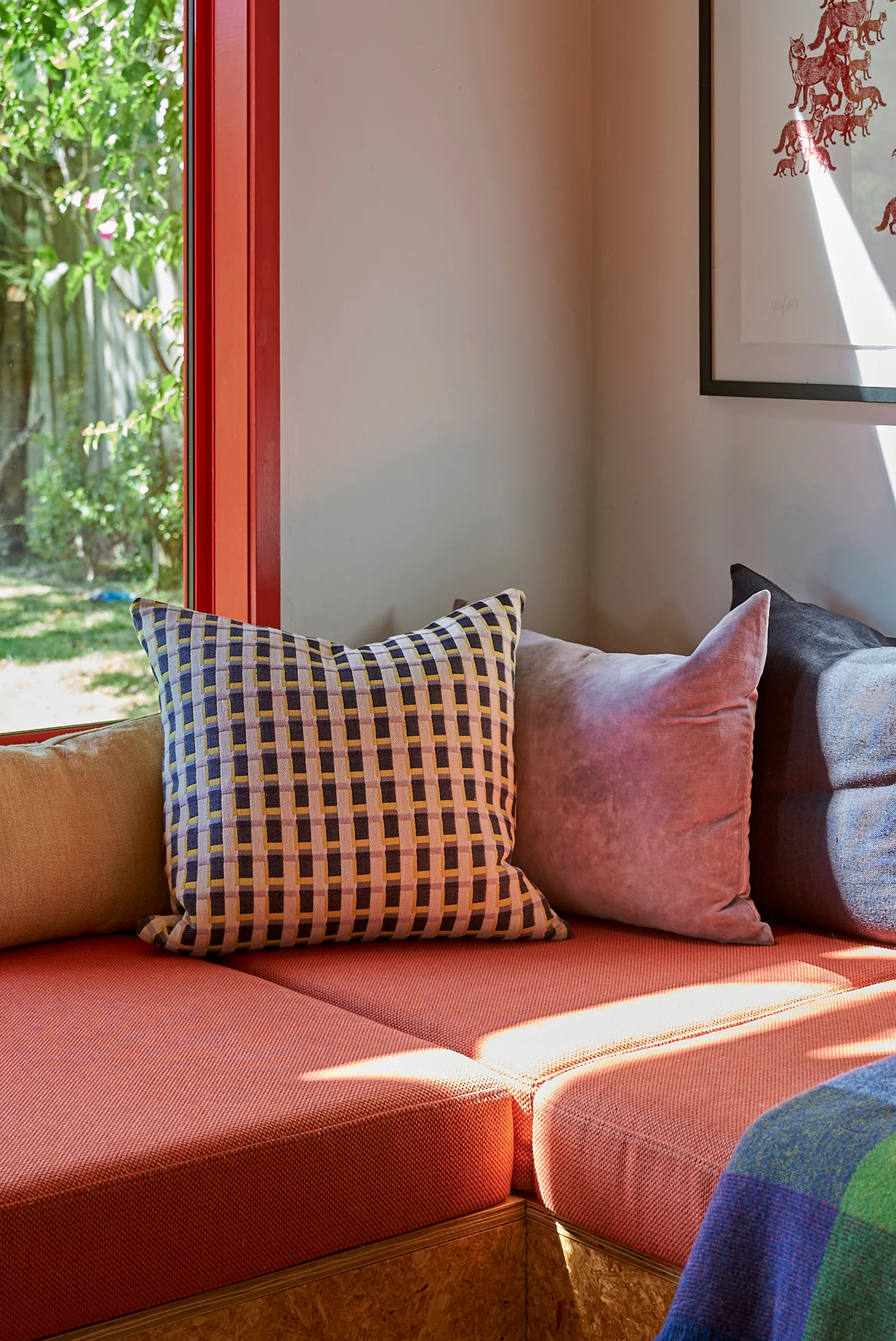 Velvet Cushion Cover - Pansy - Image 4